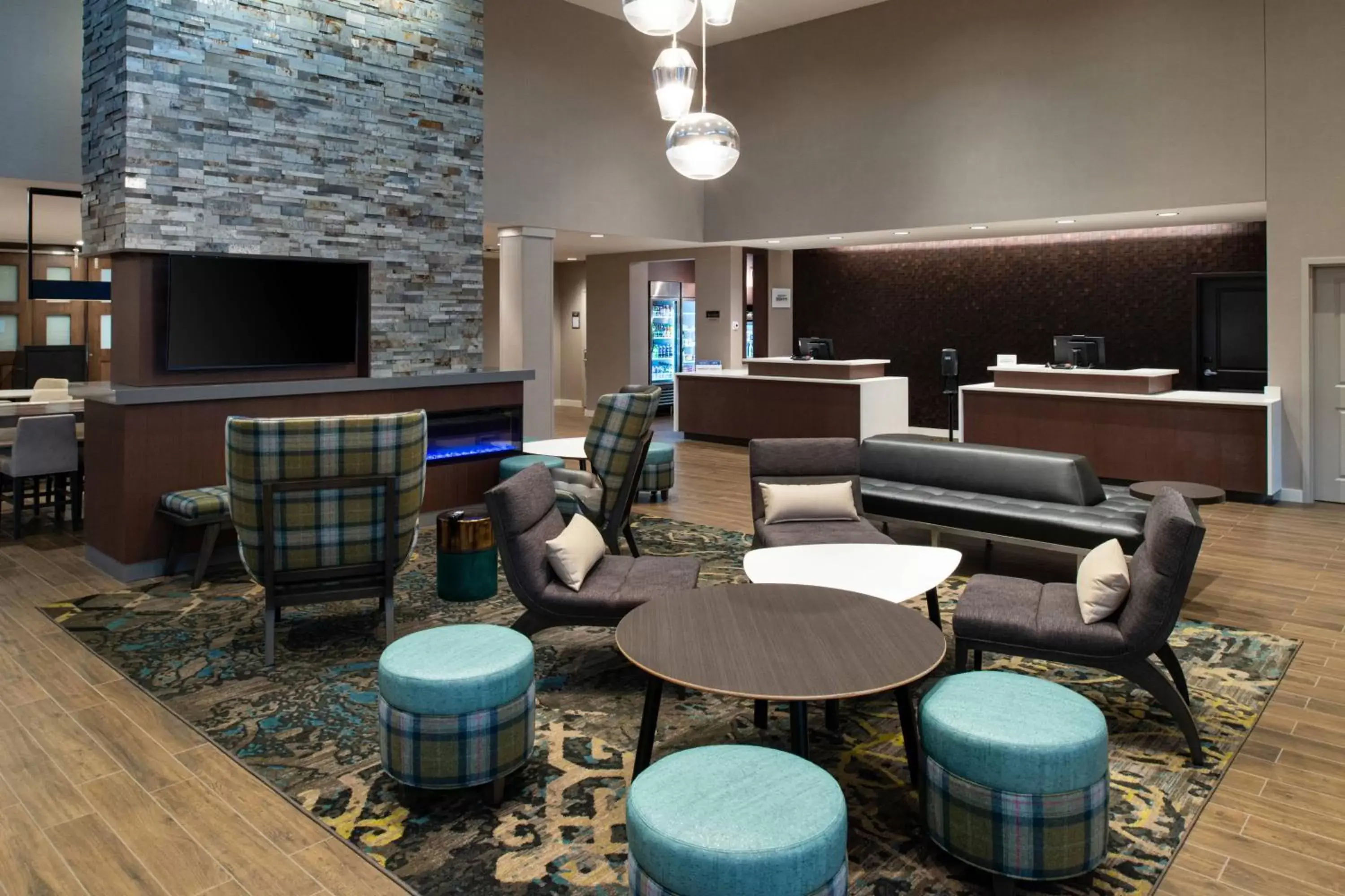 Lobby or reception, Lounge/Bar in Residence Inn by Marriott St Louis Chesterfield