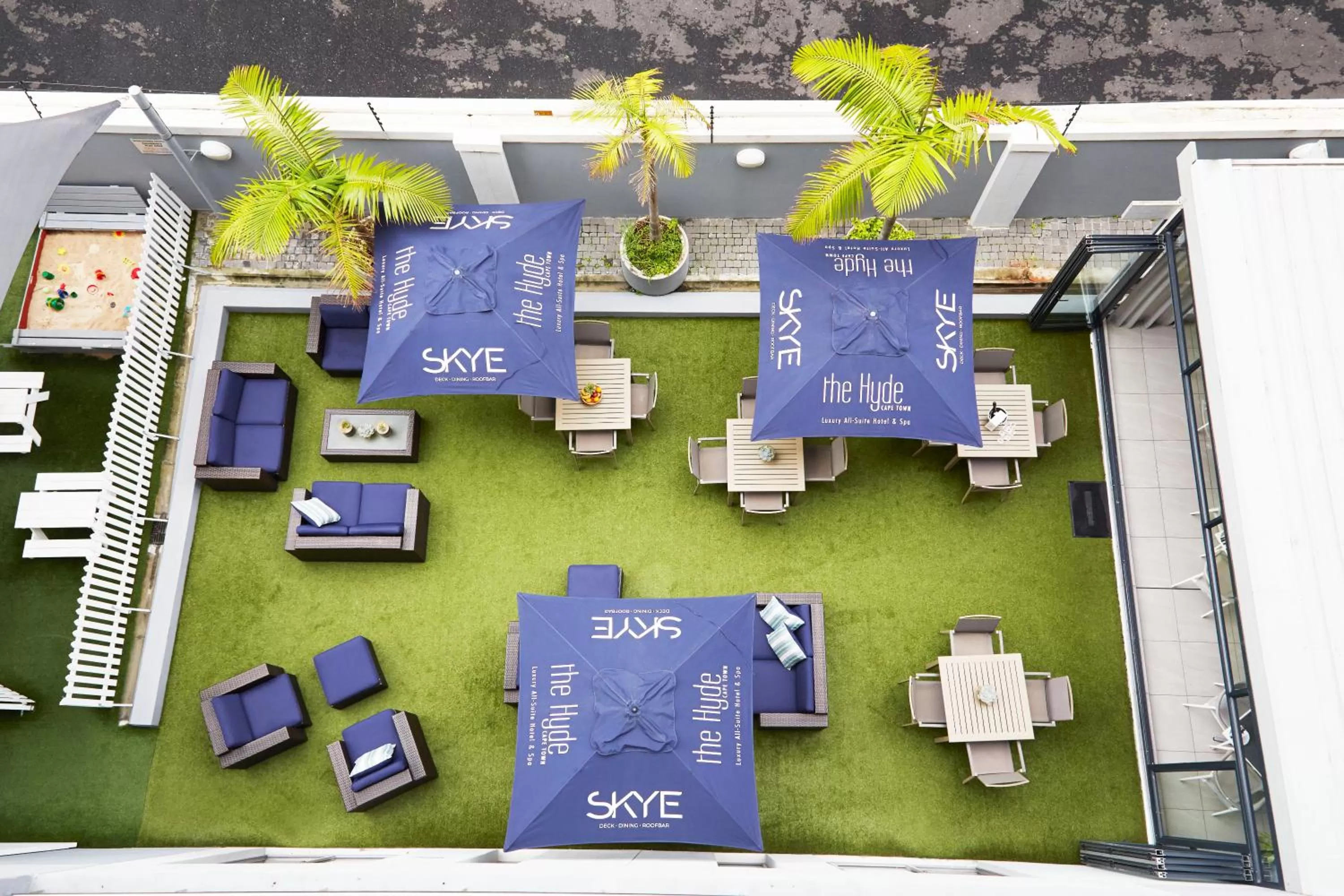 Seating area in The Hyde All Suite Hotel