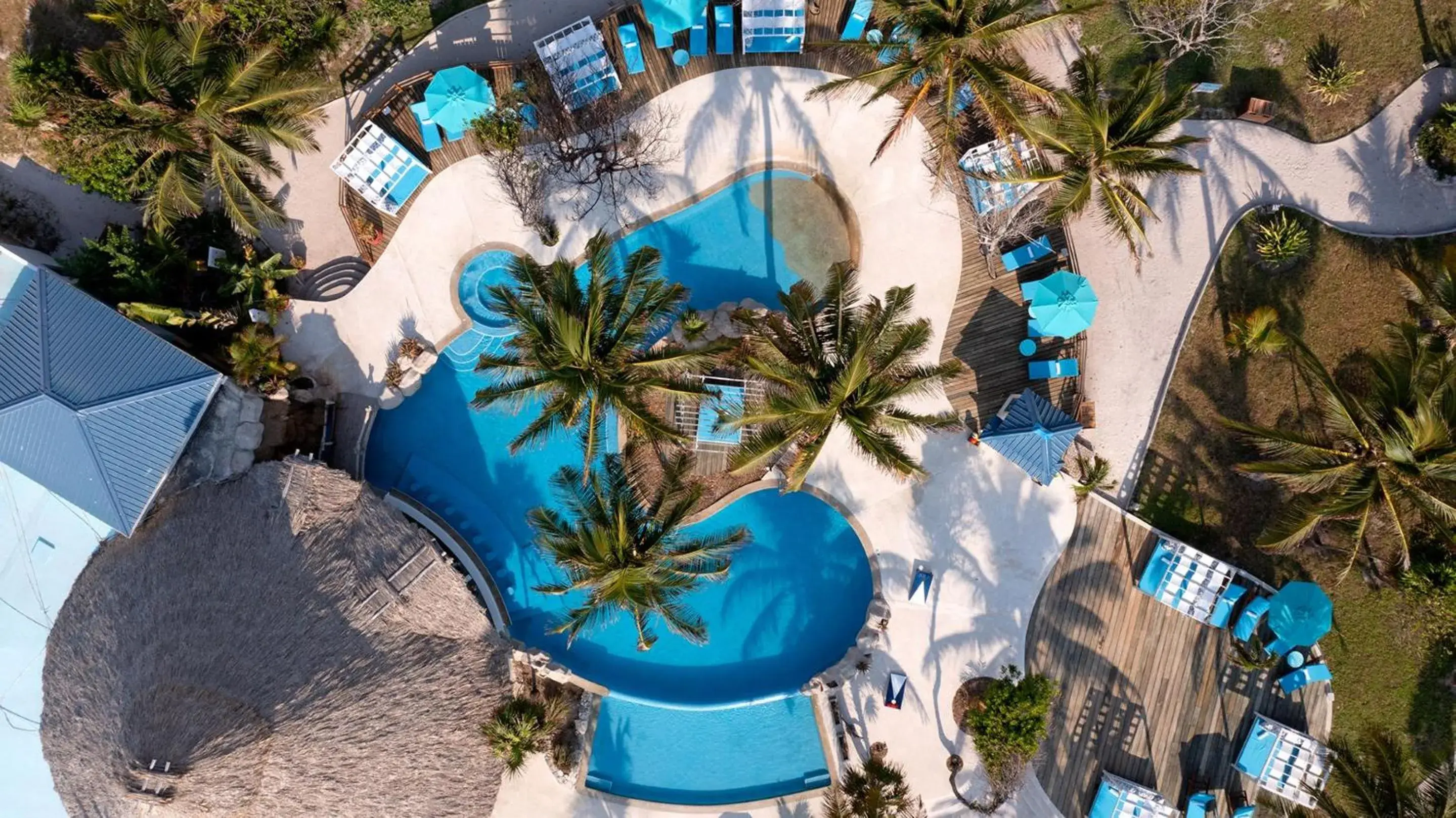 Bird's eye view, Pool View in Margaritaville Beach Resort Ambergris Caye - Belize