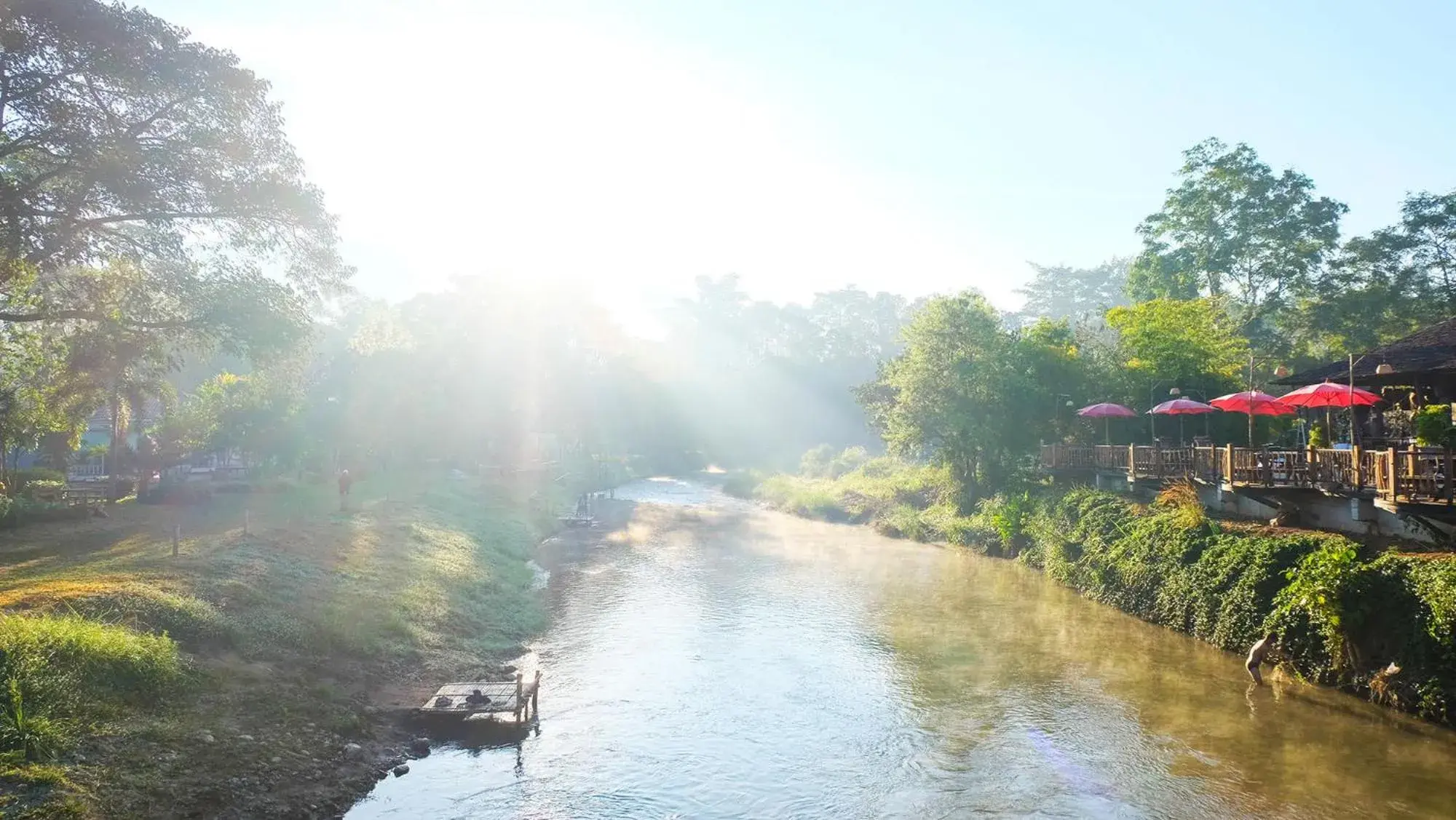 Natural landscape in Pai River Corner