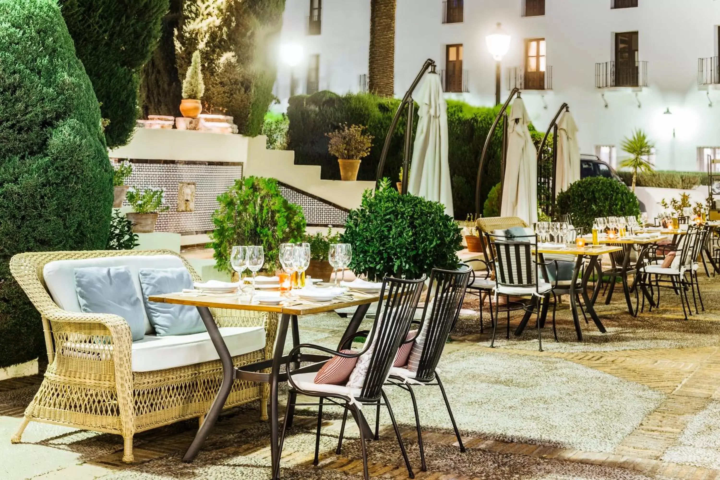 Patio, Restaurant/Places to Eat in Parador de Mérida