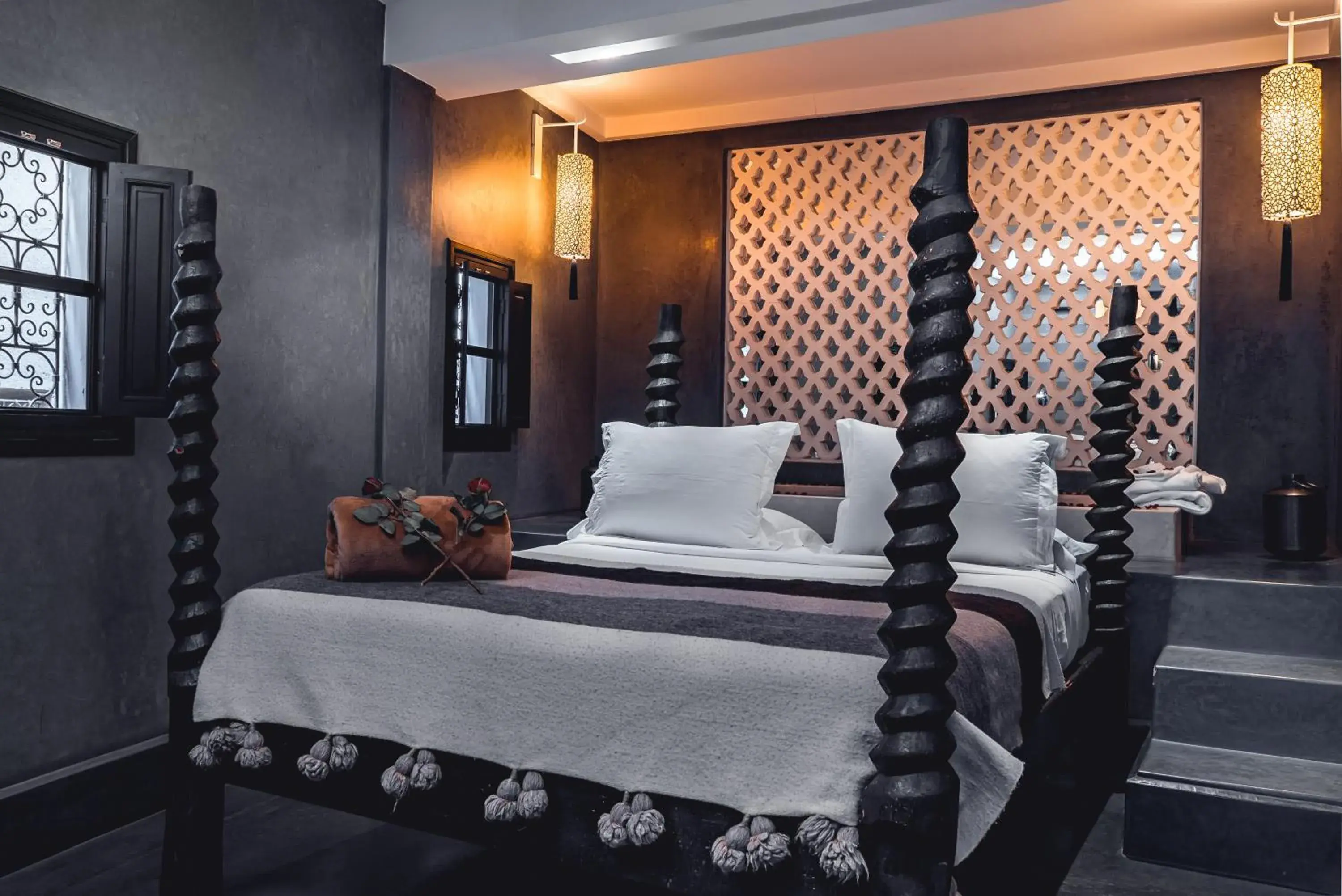 Bedroom, Bed in Riad Ambre et Epices