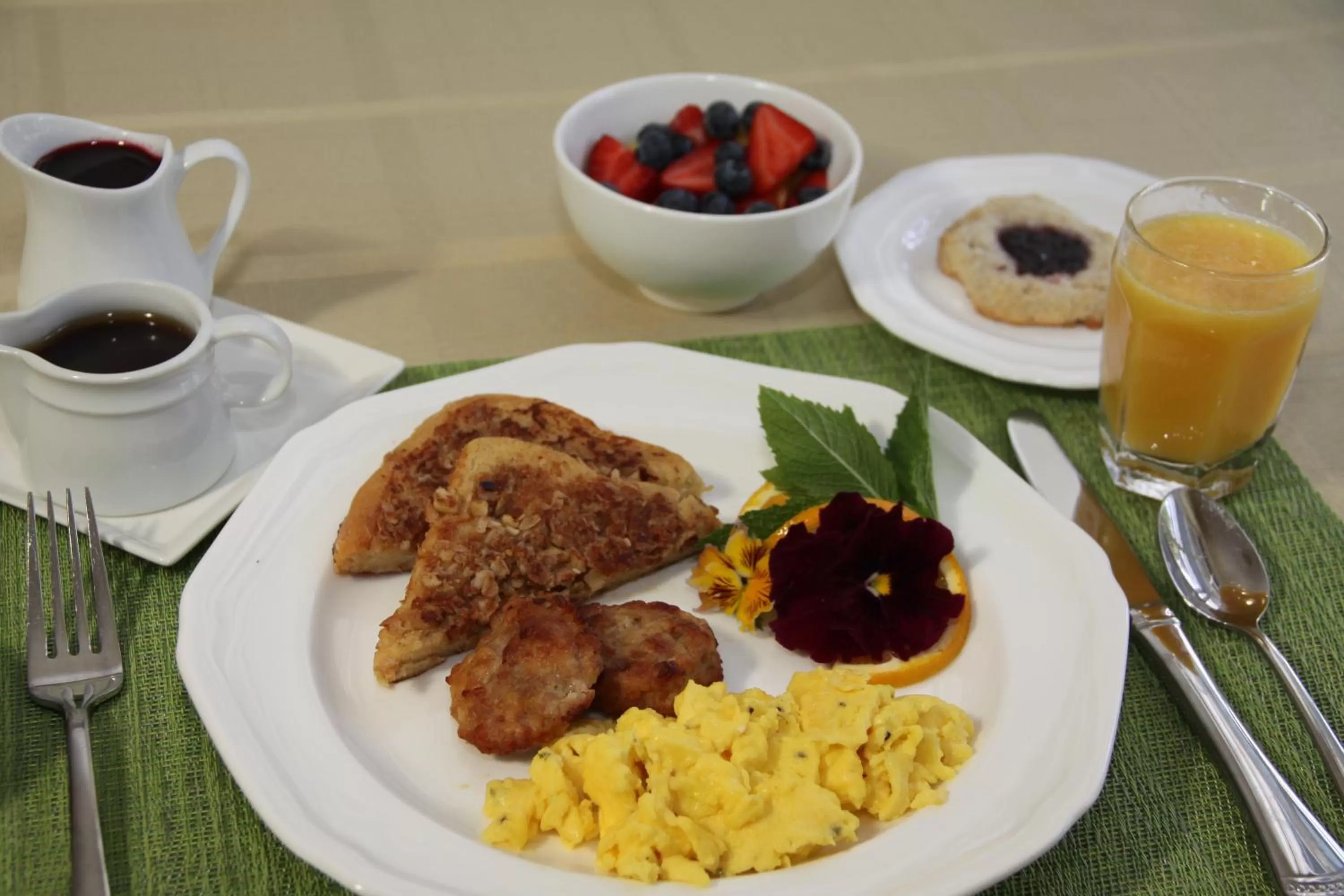 Food close-up in Olallieberry Inn Bed and Breakfast