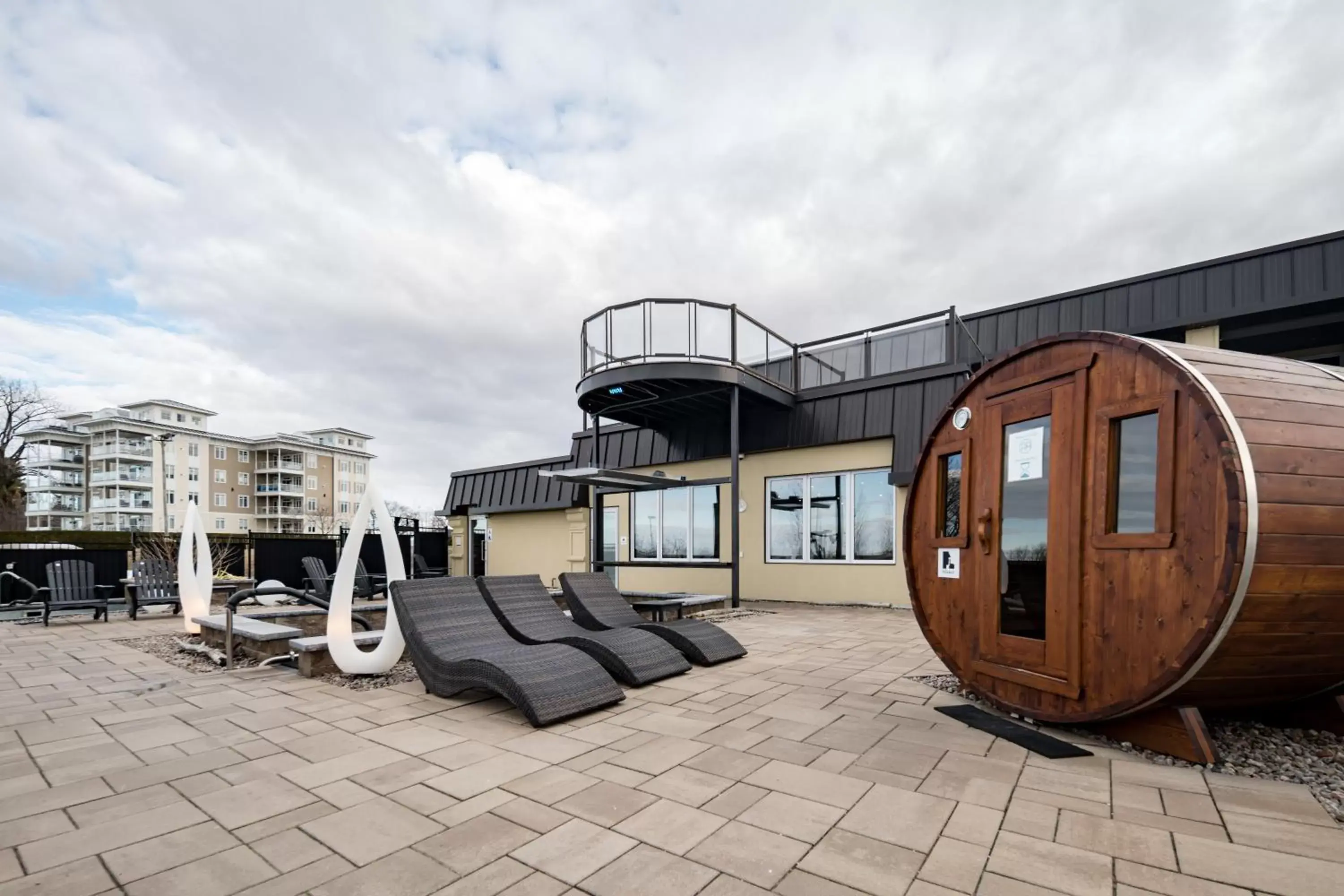 Sauna, Property Building in Hotel de la Rive