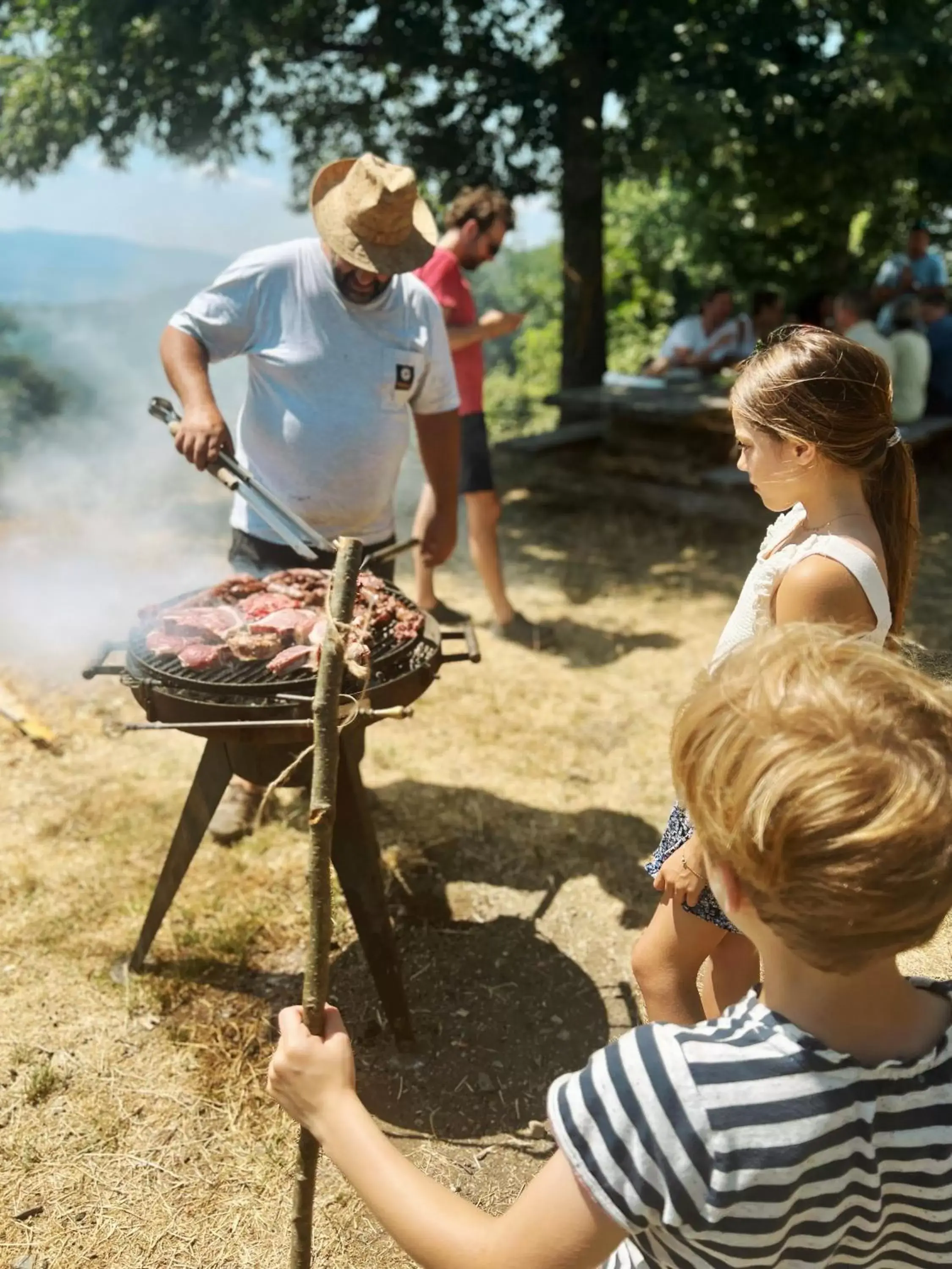 Children in novanta nature retreat