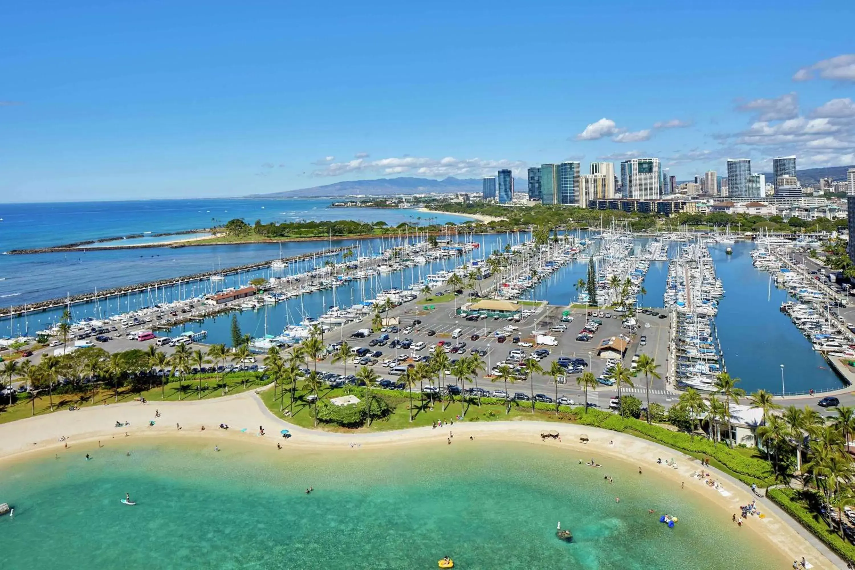 View (from property/room), Bird's-eye View in Hilton Hawaiian Village Waikiki Beach Resort