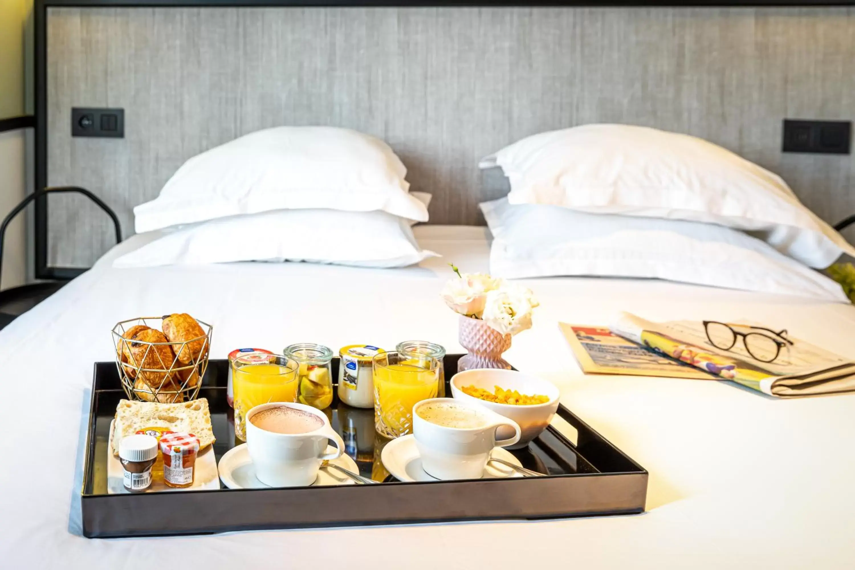 Bed in Hotel de l'Aqueduc
