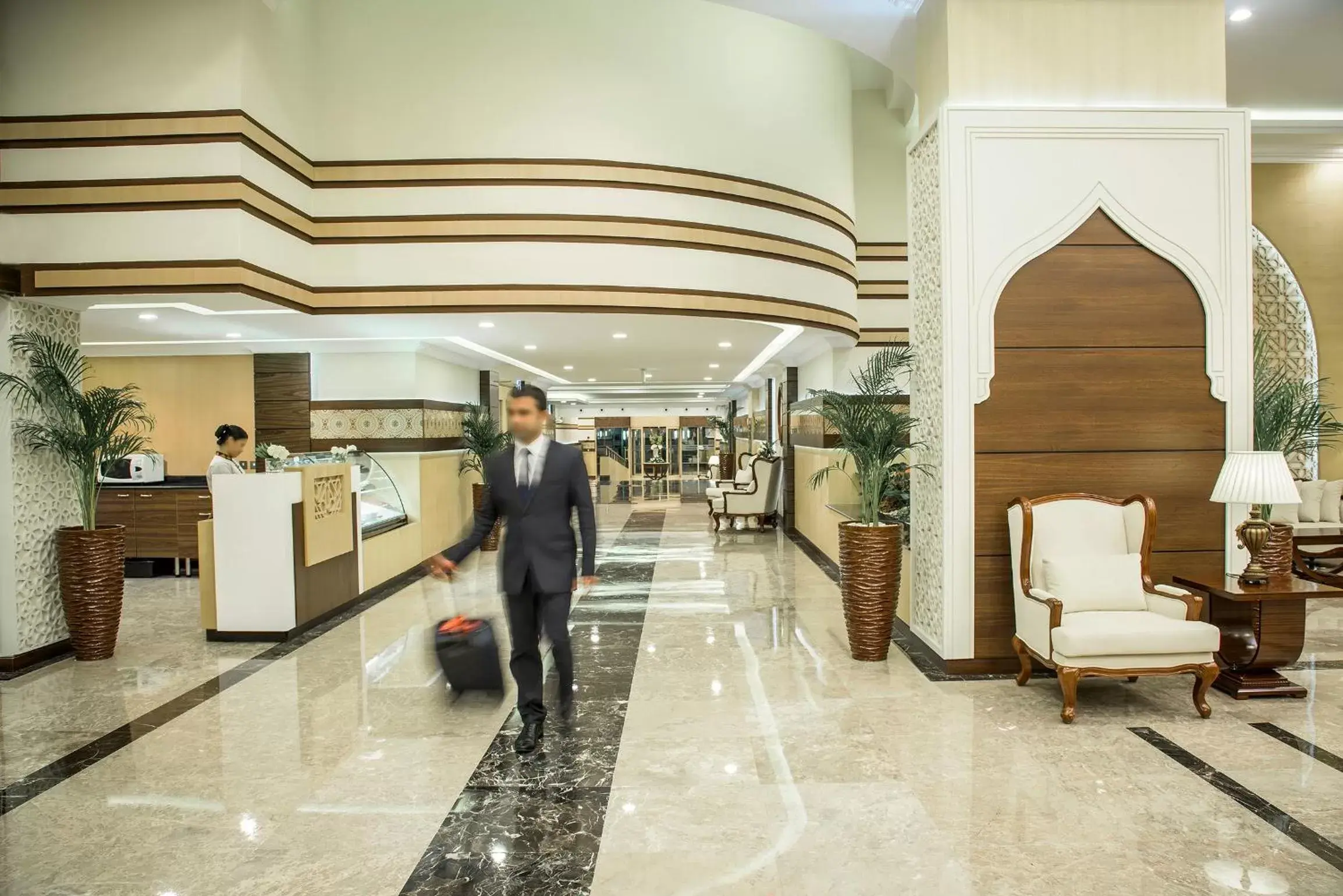 Lobby or reception in Ezdan Hotel West Bay Lobby or reception in Ezdan Hotel West Bay