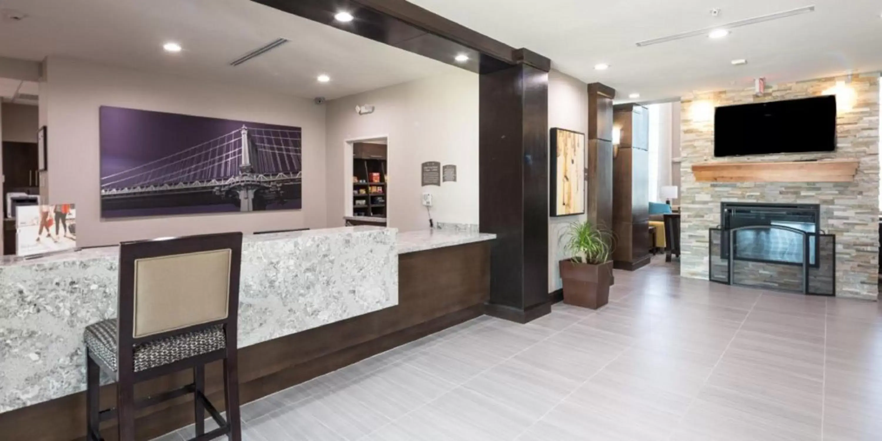 Property building, Lobby/Reception in Staybridge Suites Houston East - Baytown, an IHG Hotel
