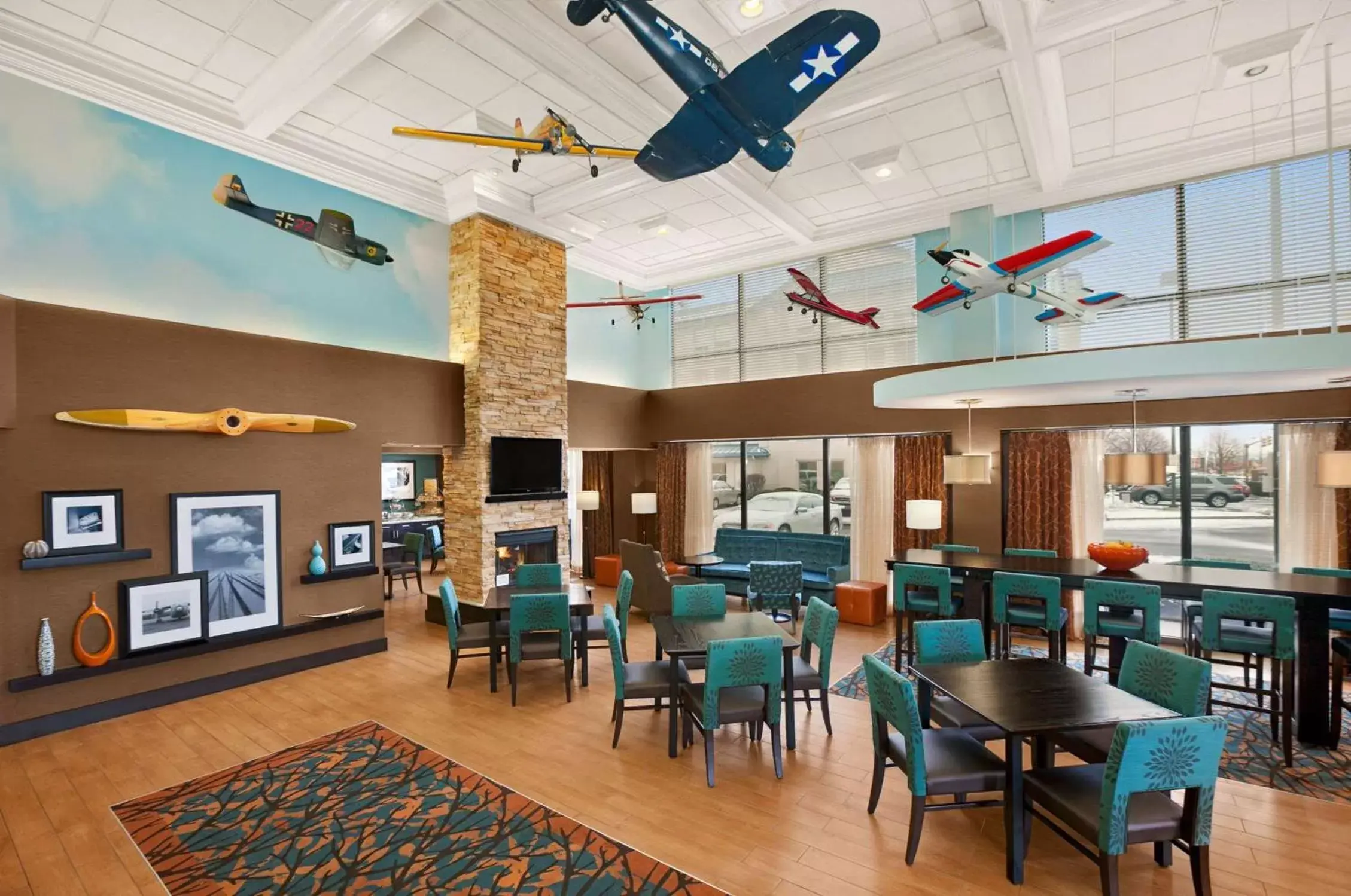 Lobby or reception, Restaurant/Places to Eat in Hampton Inn Chicago-Midway Airport