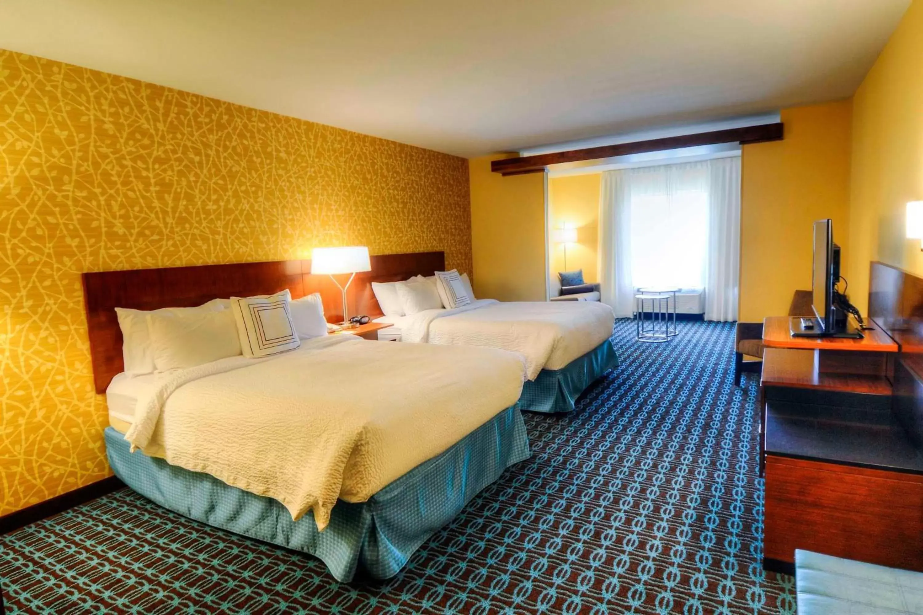 Bedroom, Bed in Fairfield Inn & Suites by Marriott Princeton