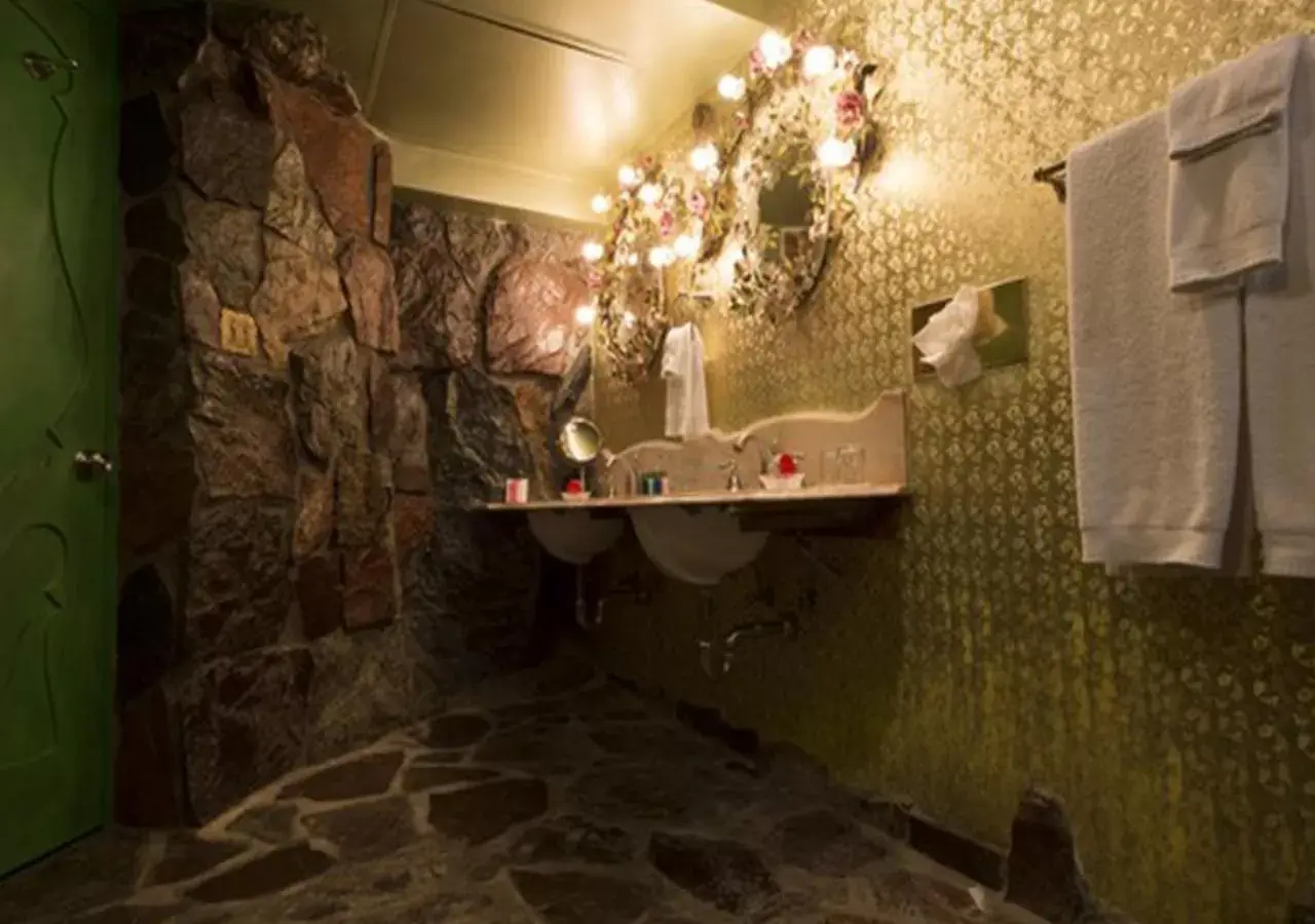 Bathroom in Madonna Inn