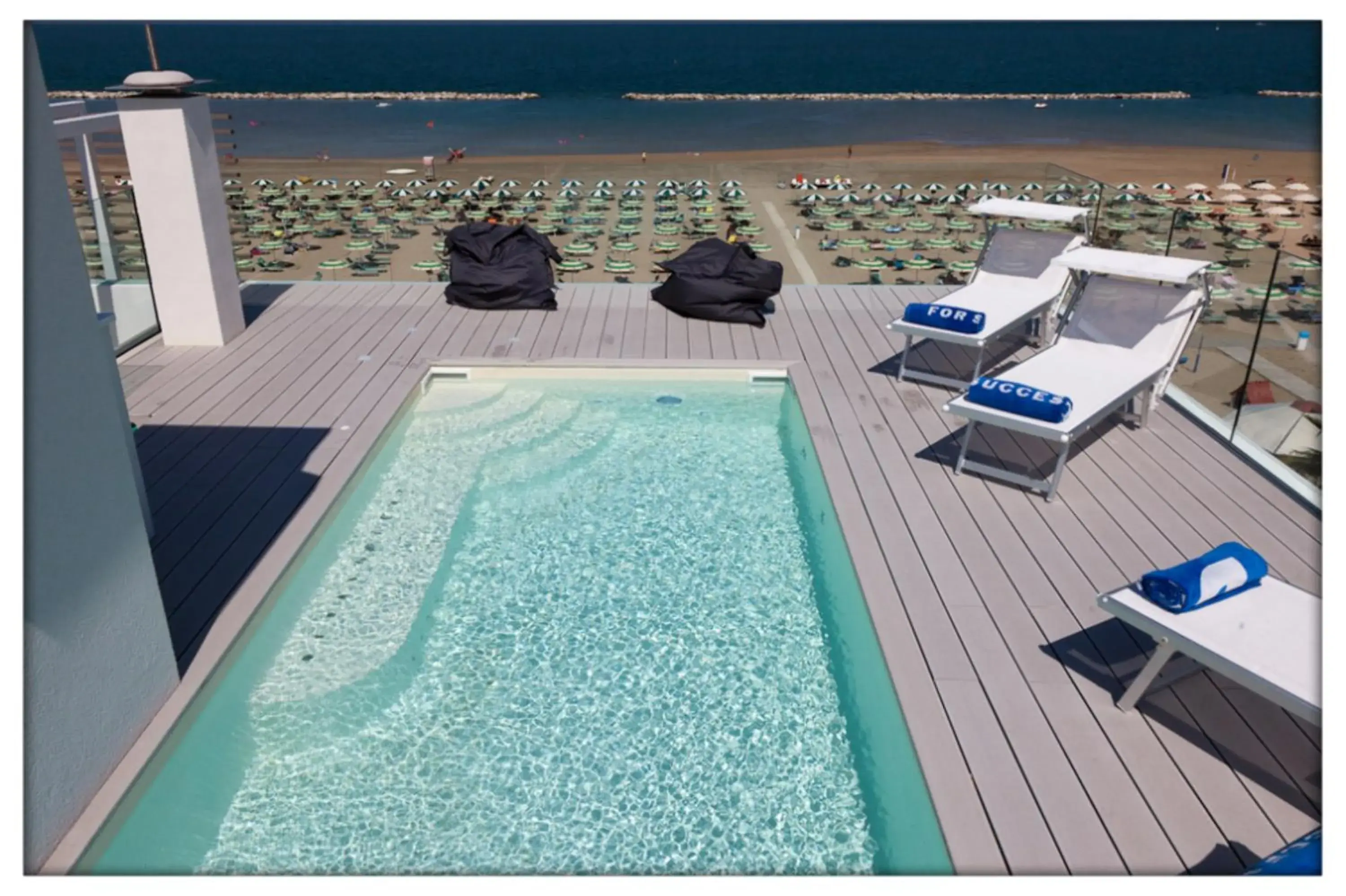 Balcony/Terrace, Swimming Pool in Hotel Madalù