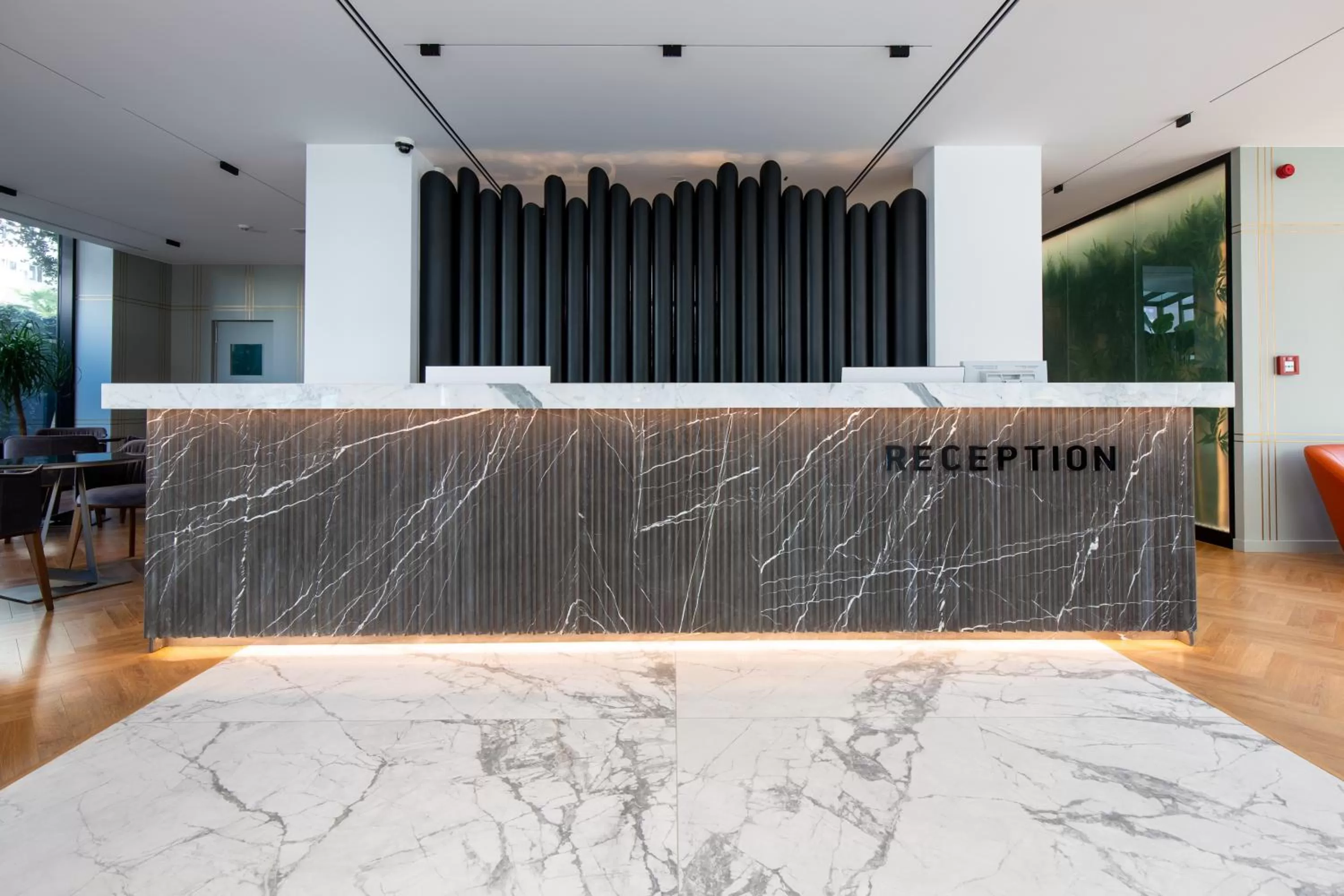 Lobby or reception in Moncafe Boutique Hotel & SPA Tirana