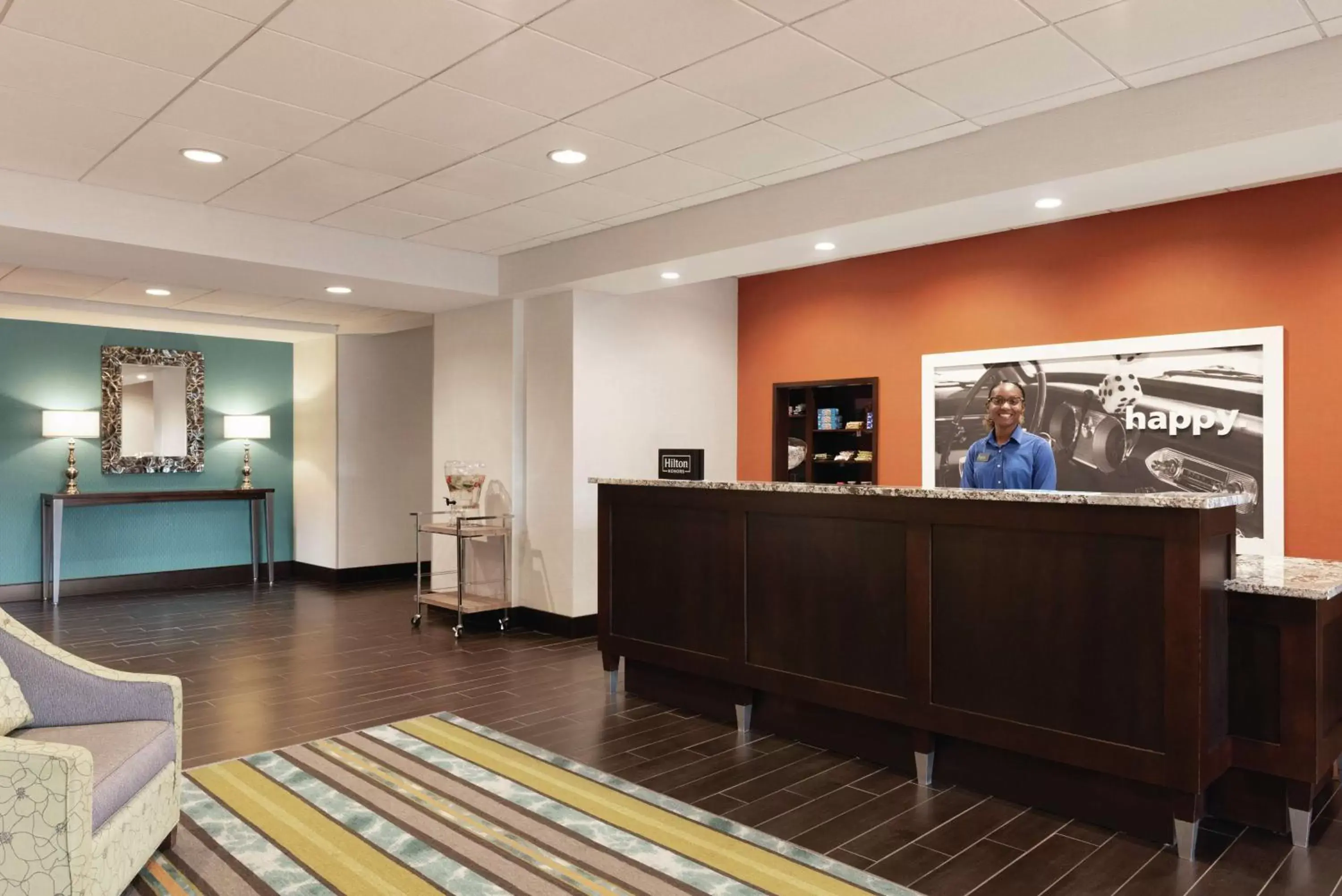 Lobby or reception in Hampton Inn & Suites Mishawaka/South Bend at Heritage Square Lobby or reception in Hampton Inn & Suites Mishawaka/South Bend at Heritage Square