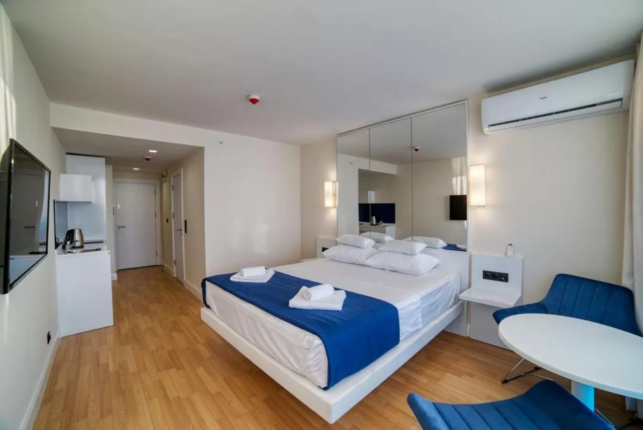 Bed in Orbi City Batumi Beach