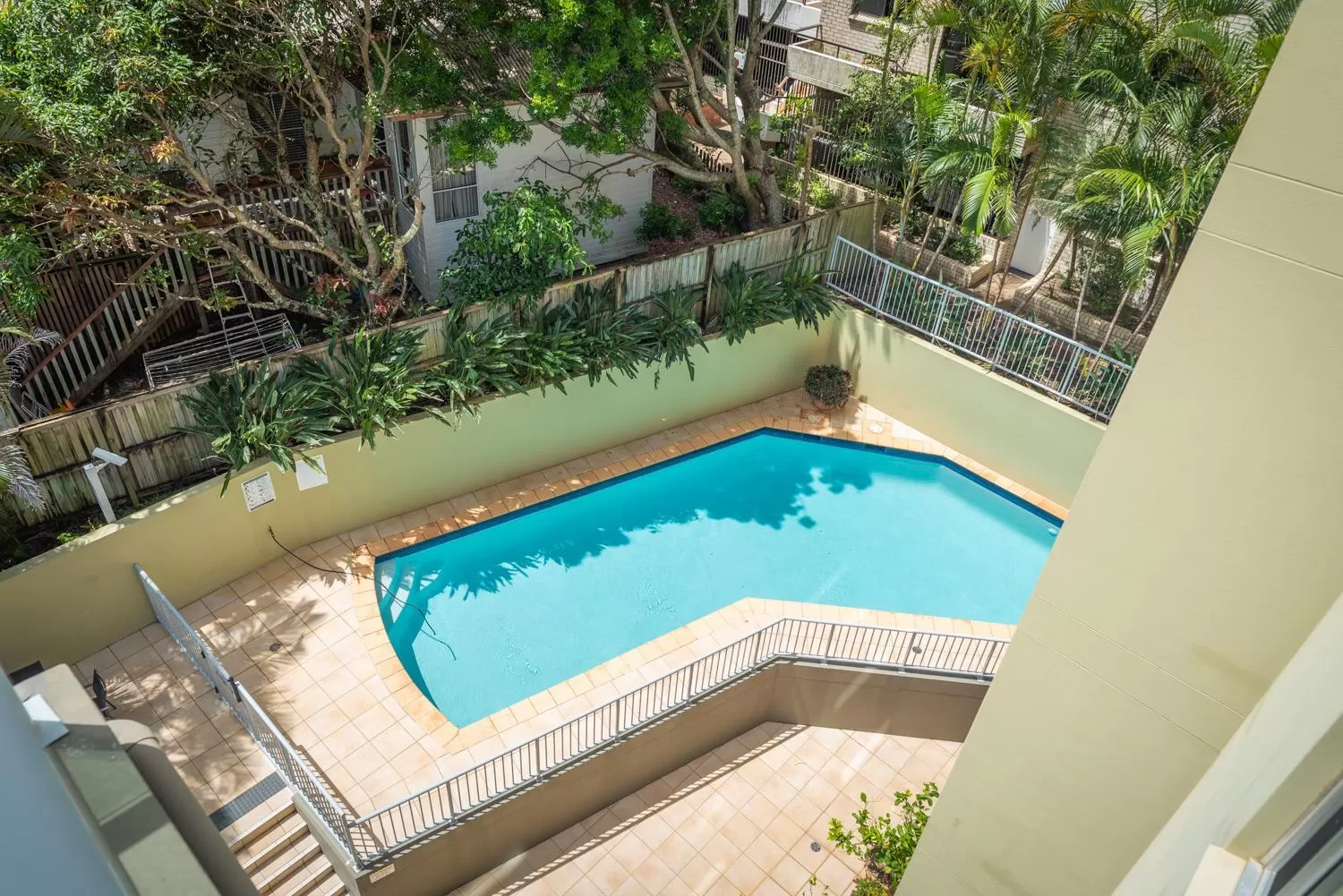 Pool view in Grandview Apartments