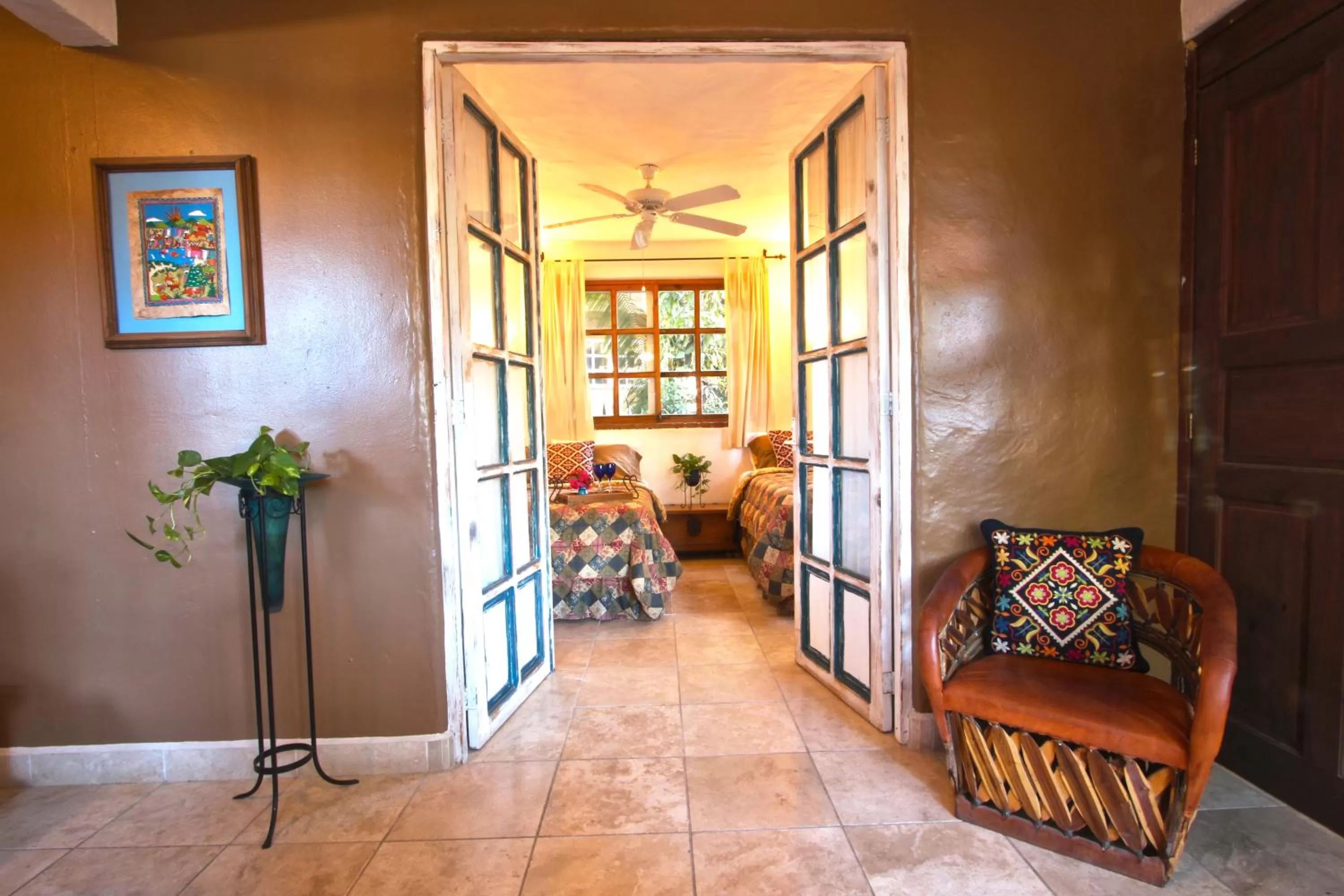 Bed in The Bungalows Hotel