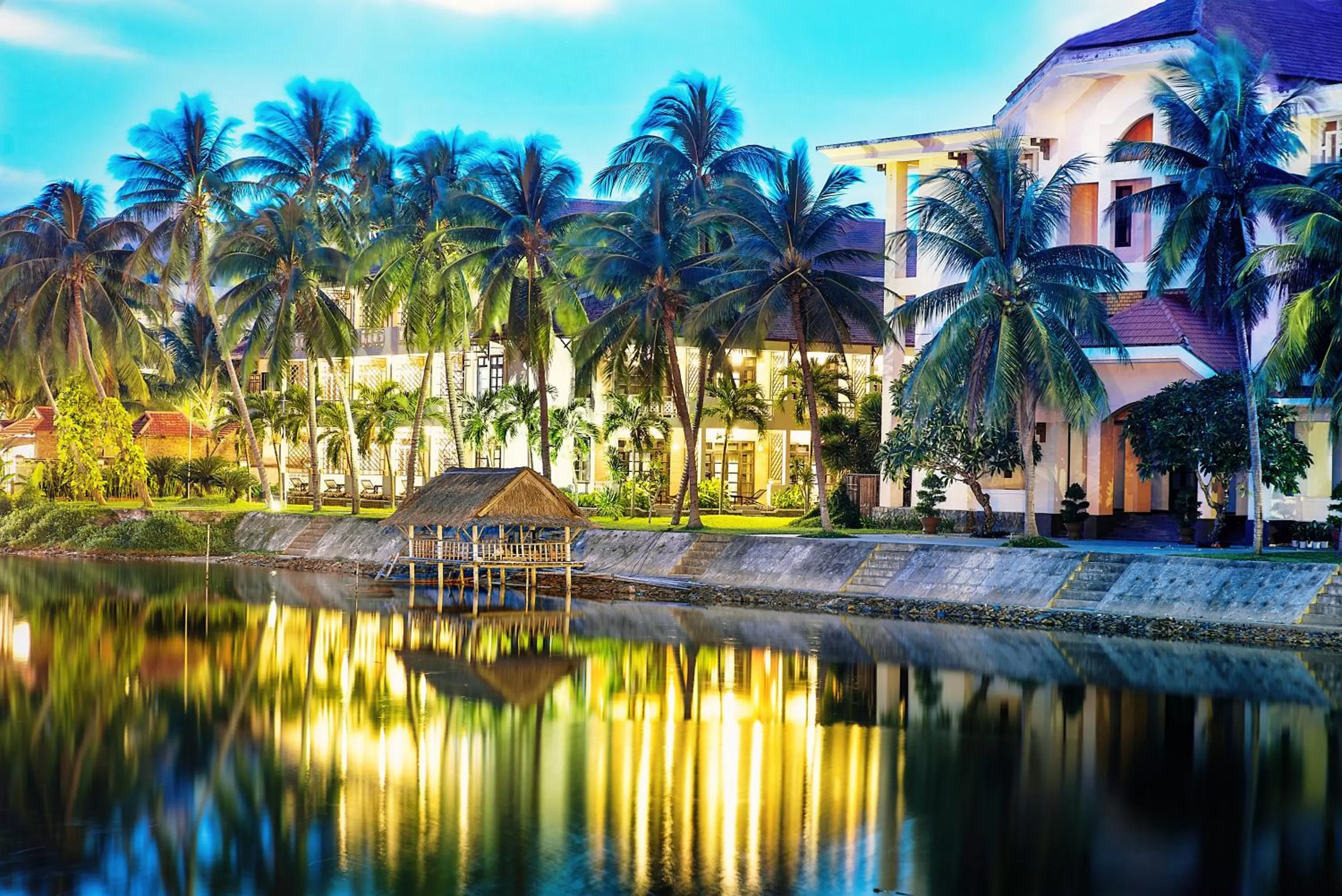Sunset in Hoi An Beach Resort