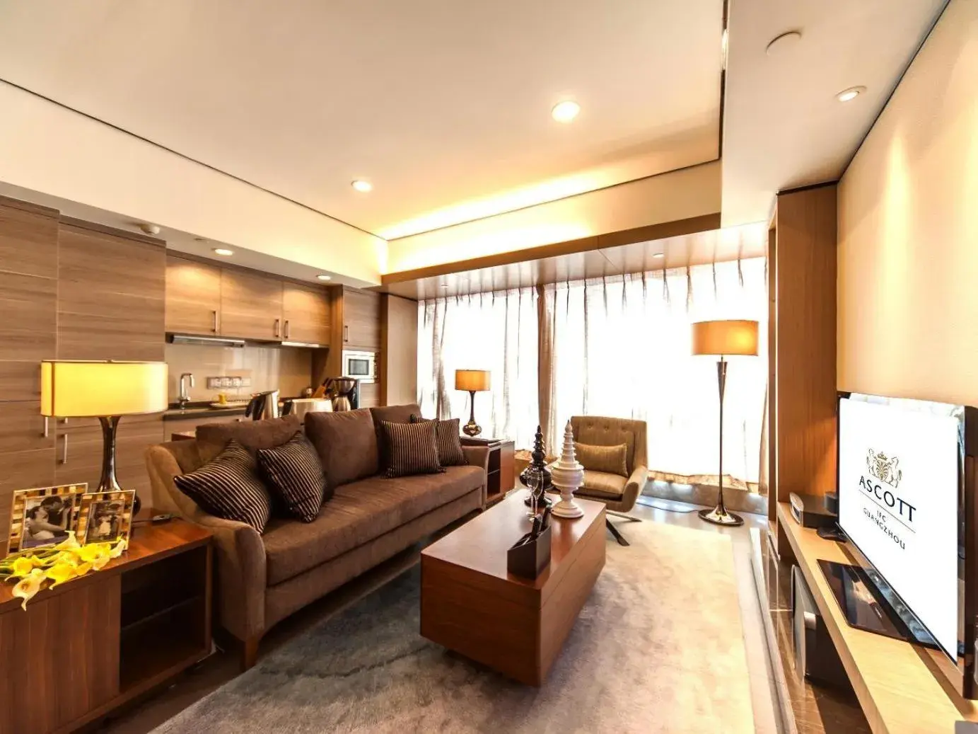 Living room in Ascott IFC Guangzhou Residence