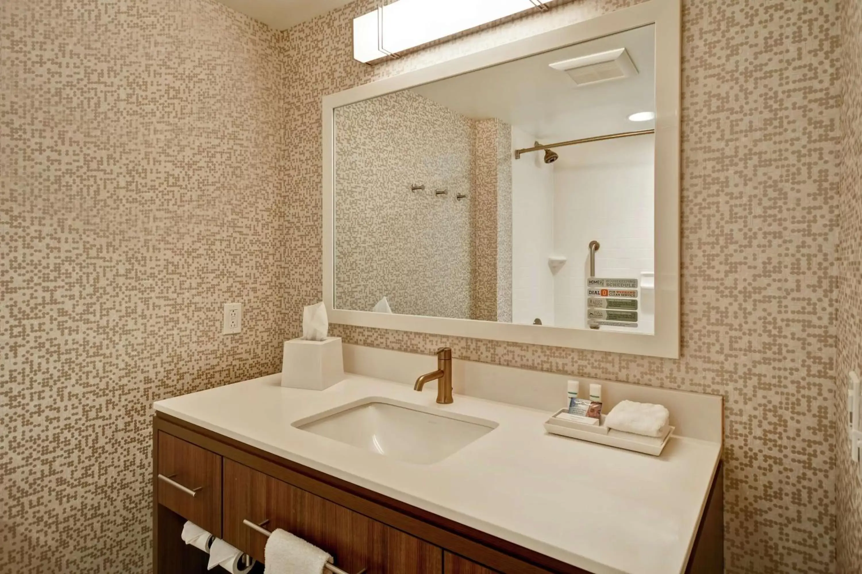 Bathroom in Home2 Suites By Hilton Terre Haute