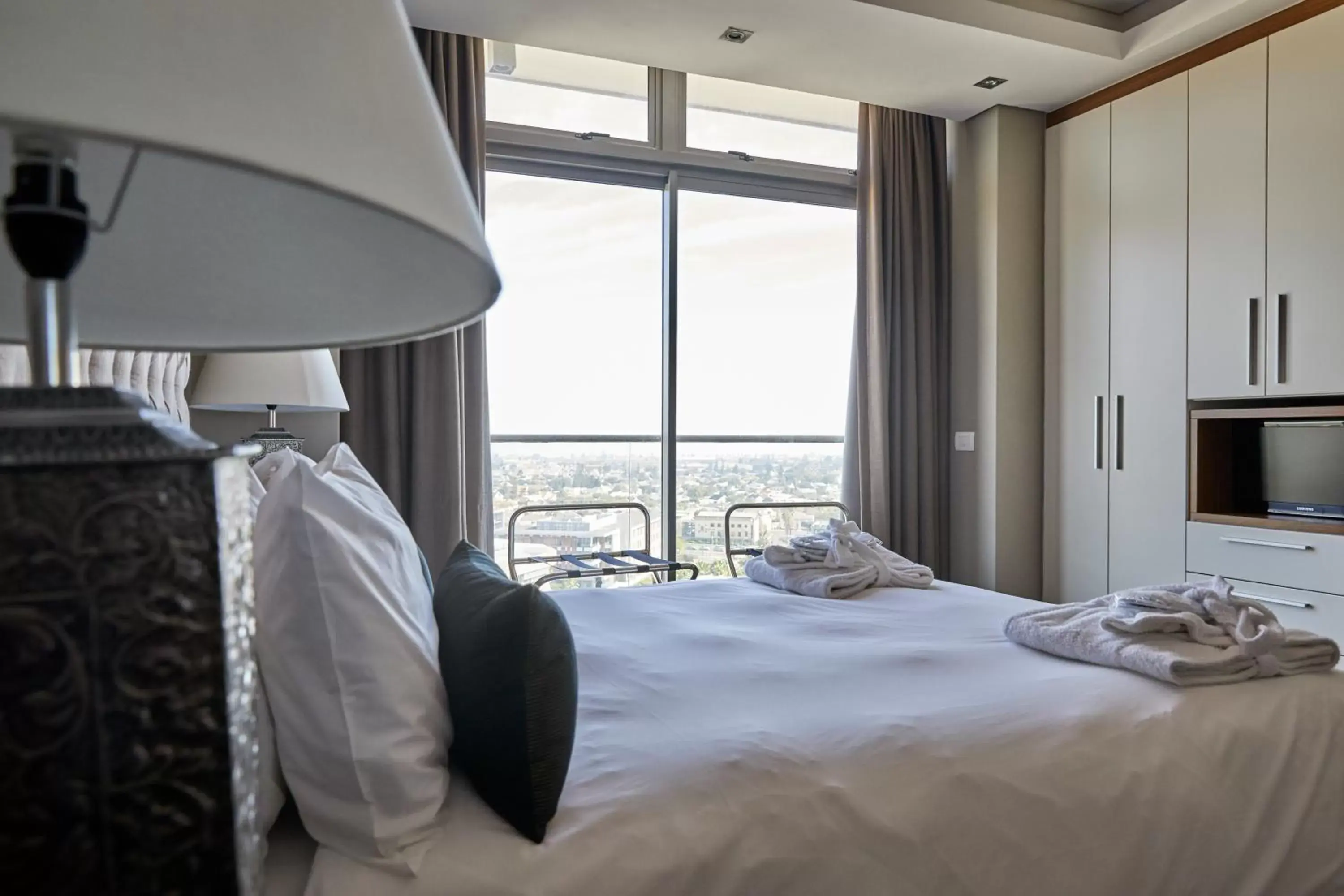 Bed in The Residences at Crystal Towers