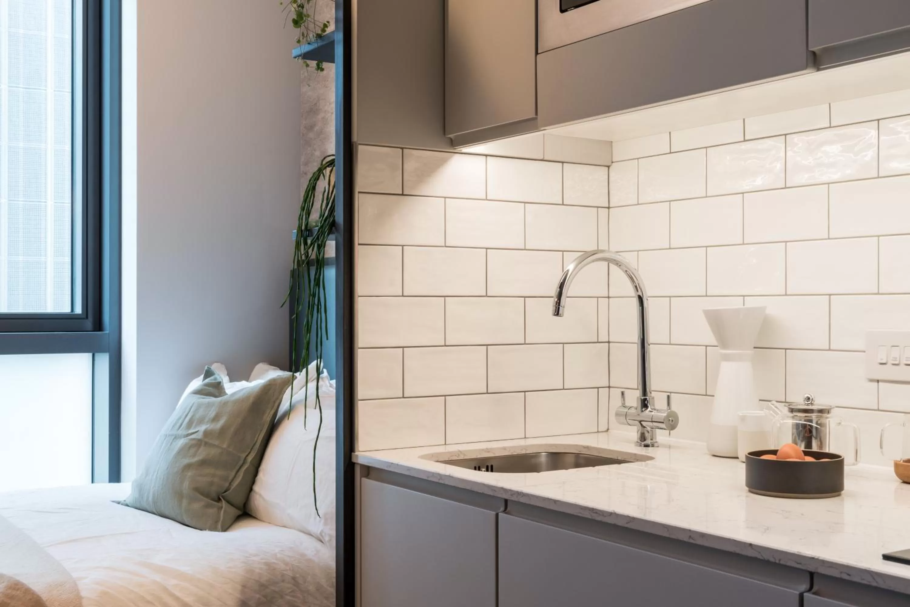 Kitchen or kitchenette in ARK Canary Wharf