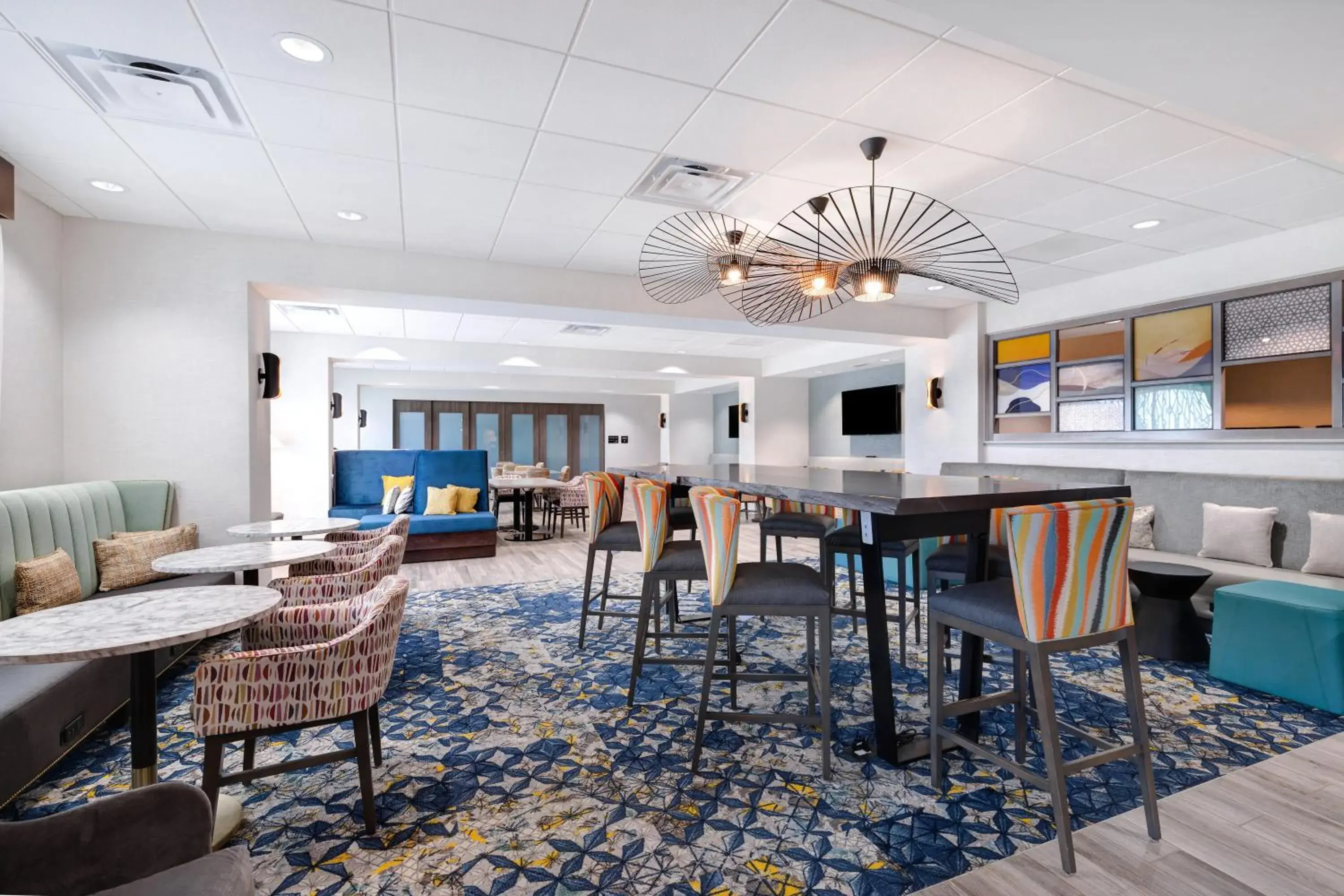 Lobby or reception, Restaurant/Places to Eat in Hampton Inn Chicago Orland Park
