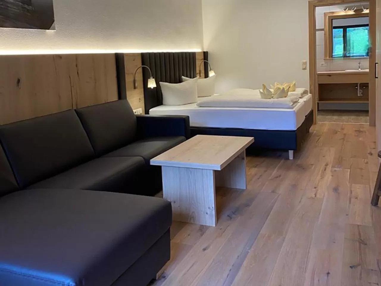 Bed, Seating Area in Appartementhaus Dachsteinblick