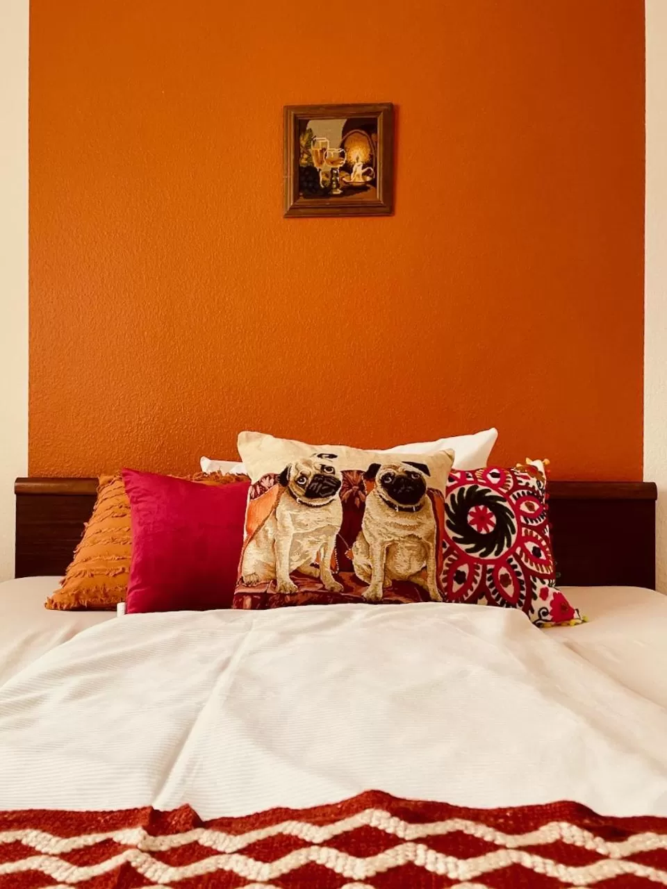 Decorative detail, Bed in Tante ALMA's Mannheimer Hotel