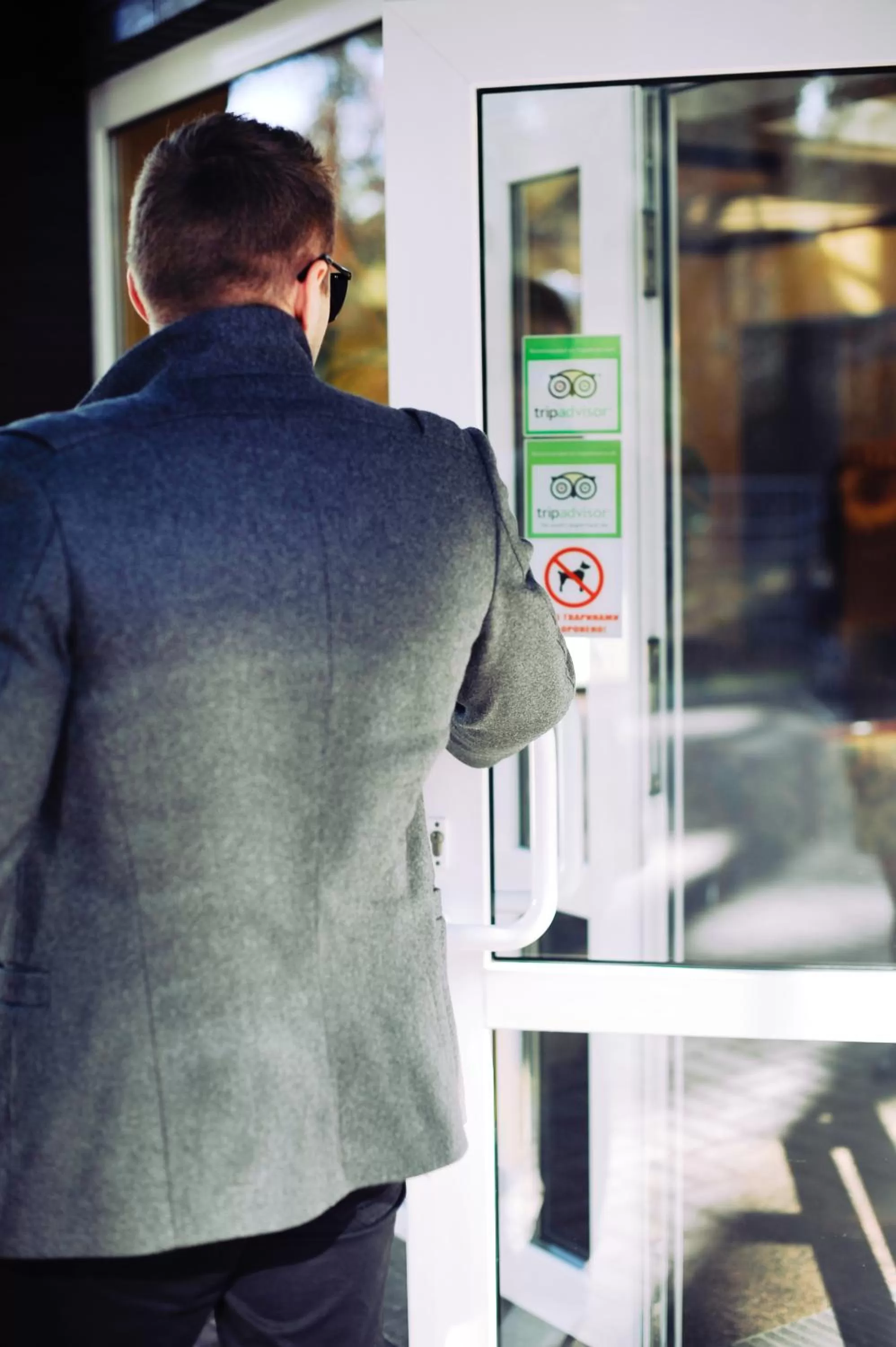 Facade/entrance in Ukraina Hotel