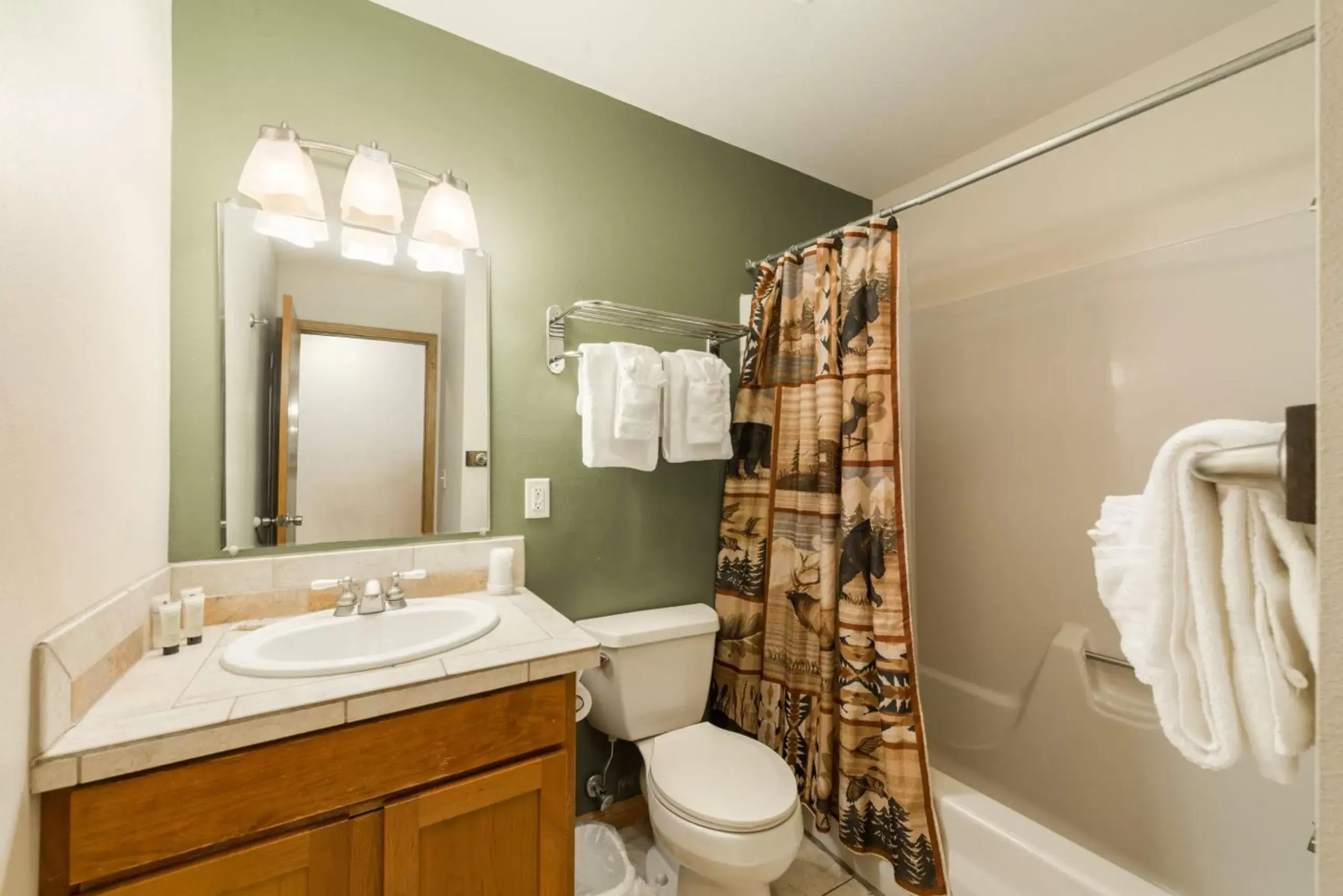 Bathroom in Ponderosa Lodge