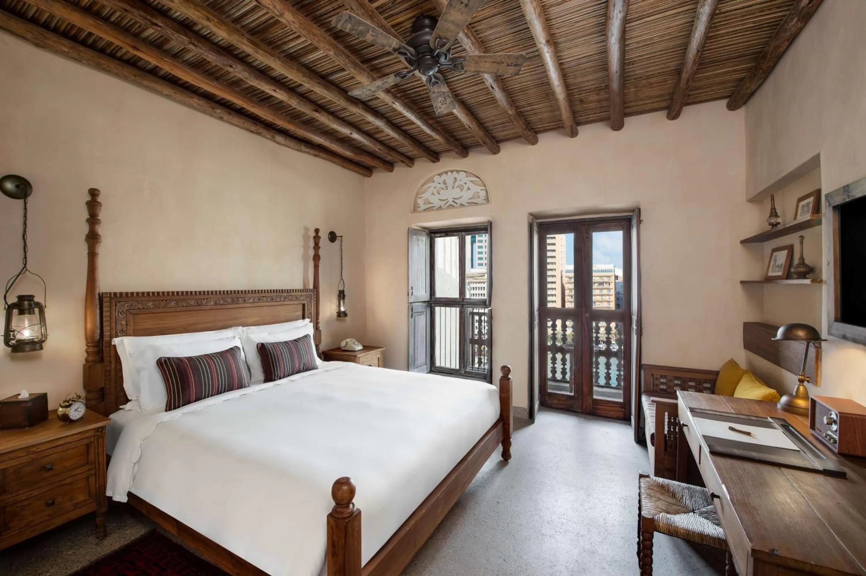 Bed in Al Seef Heritage Hotel Dubai, Curio Collection by Hilton