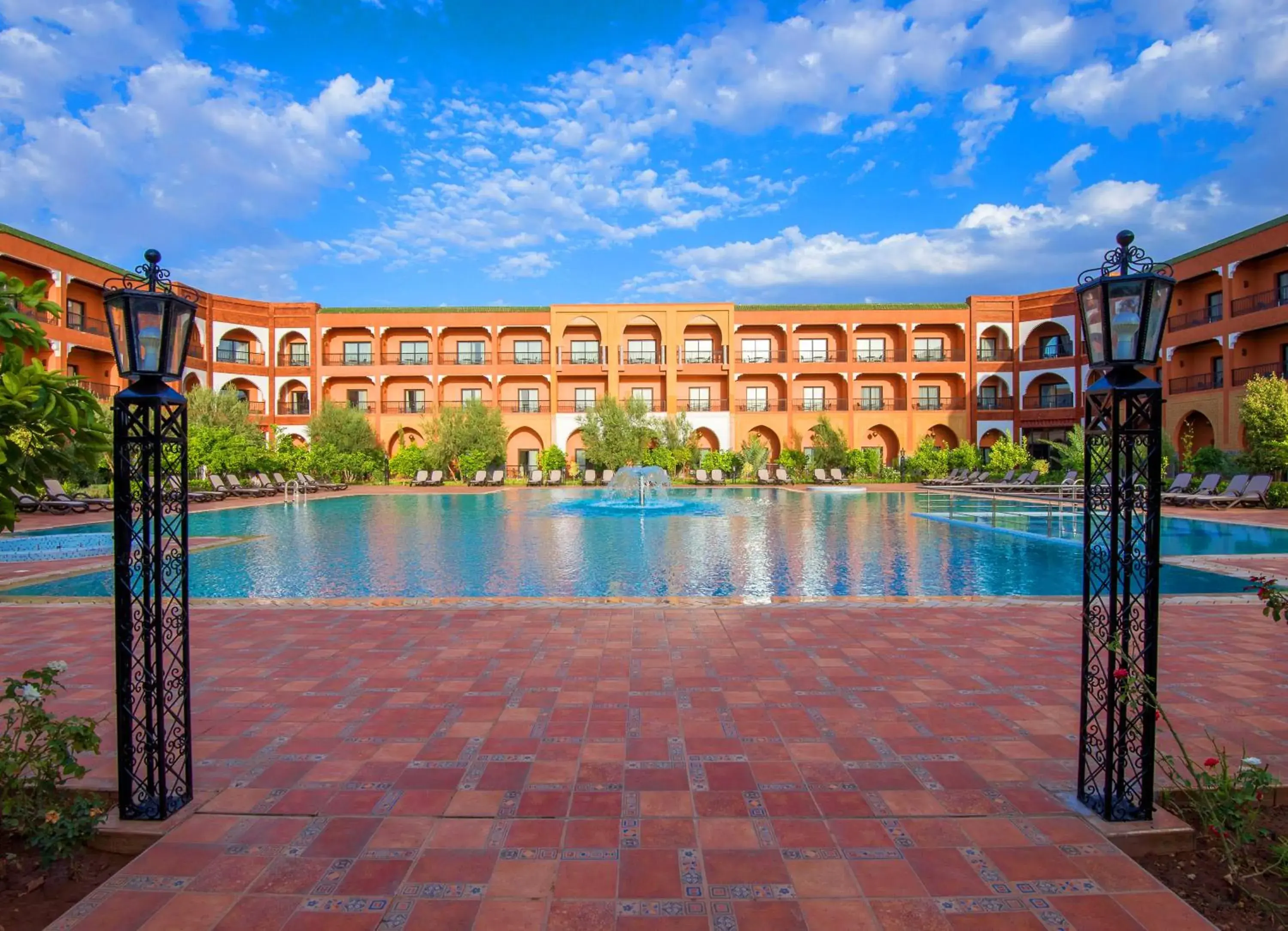 Pool view, Swimming Pool in Hotel Riad Ennakhil & SPA