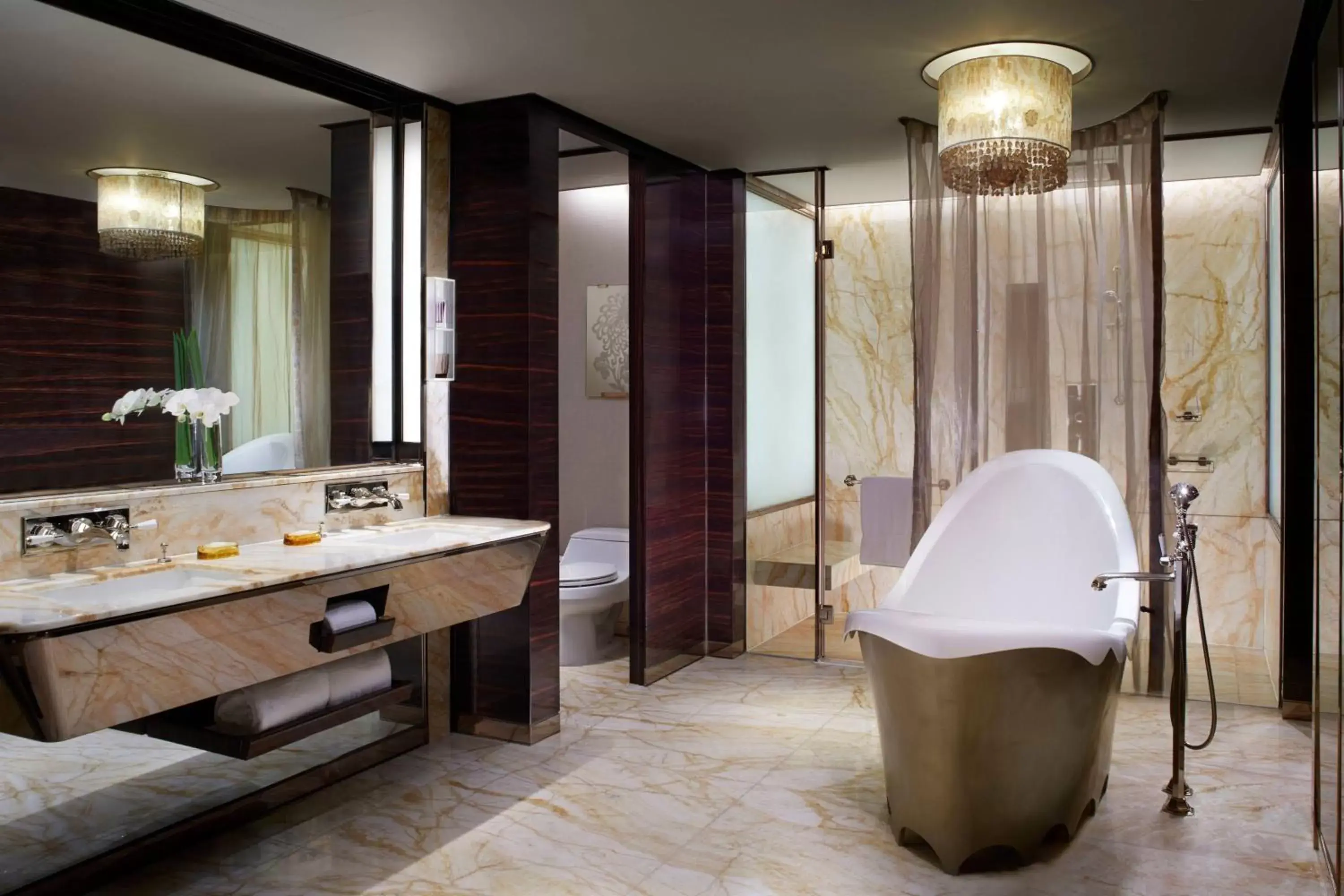 Bathroom in The Ritz-Carlton Shanghai, Pudong