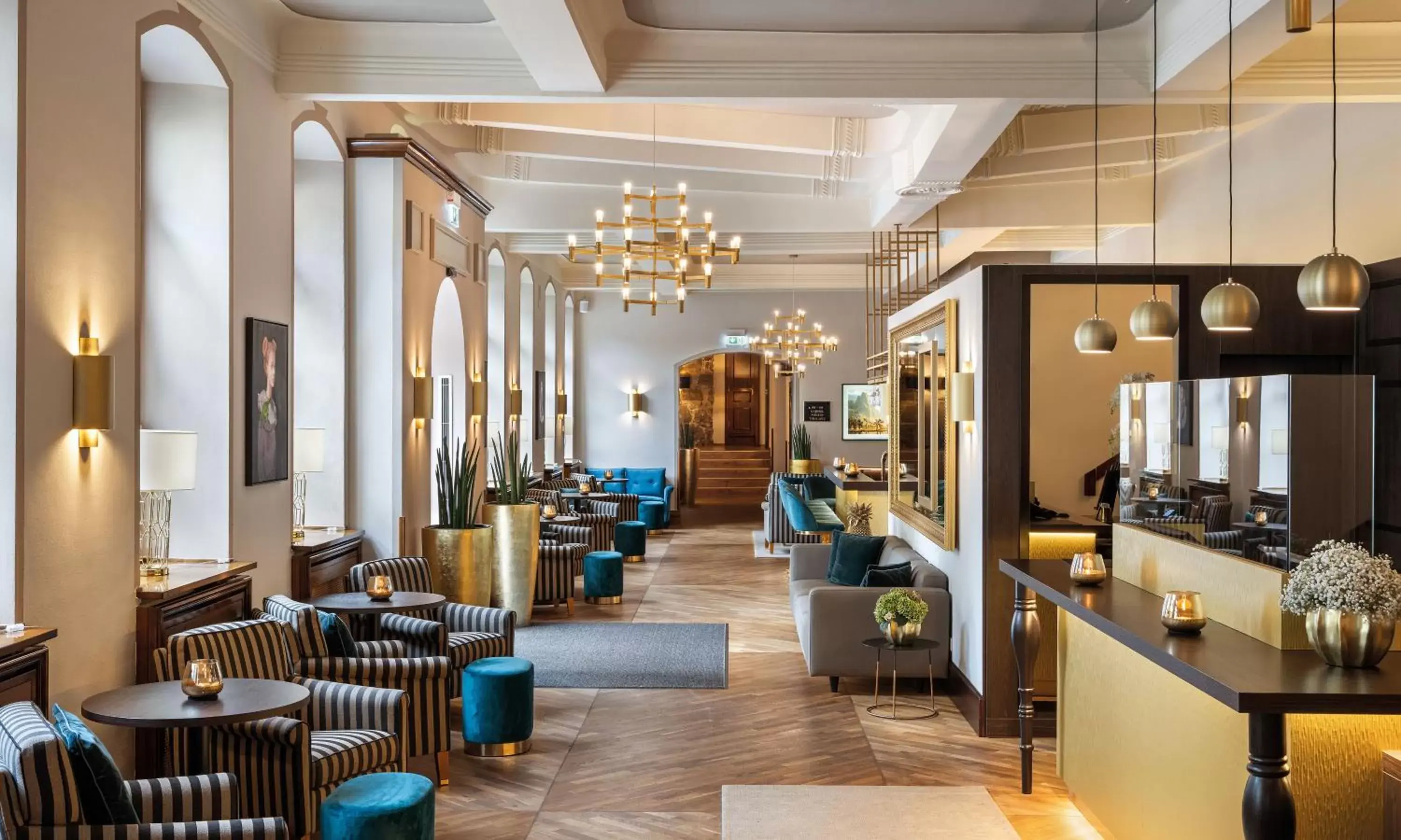 Lobby or reception, Lounge/Bar in Parkhotel Engelsburg - 4 Sterne Superior
