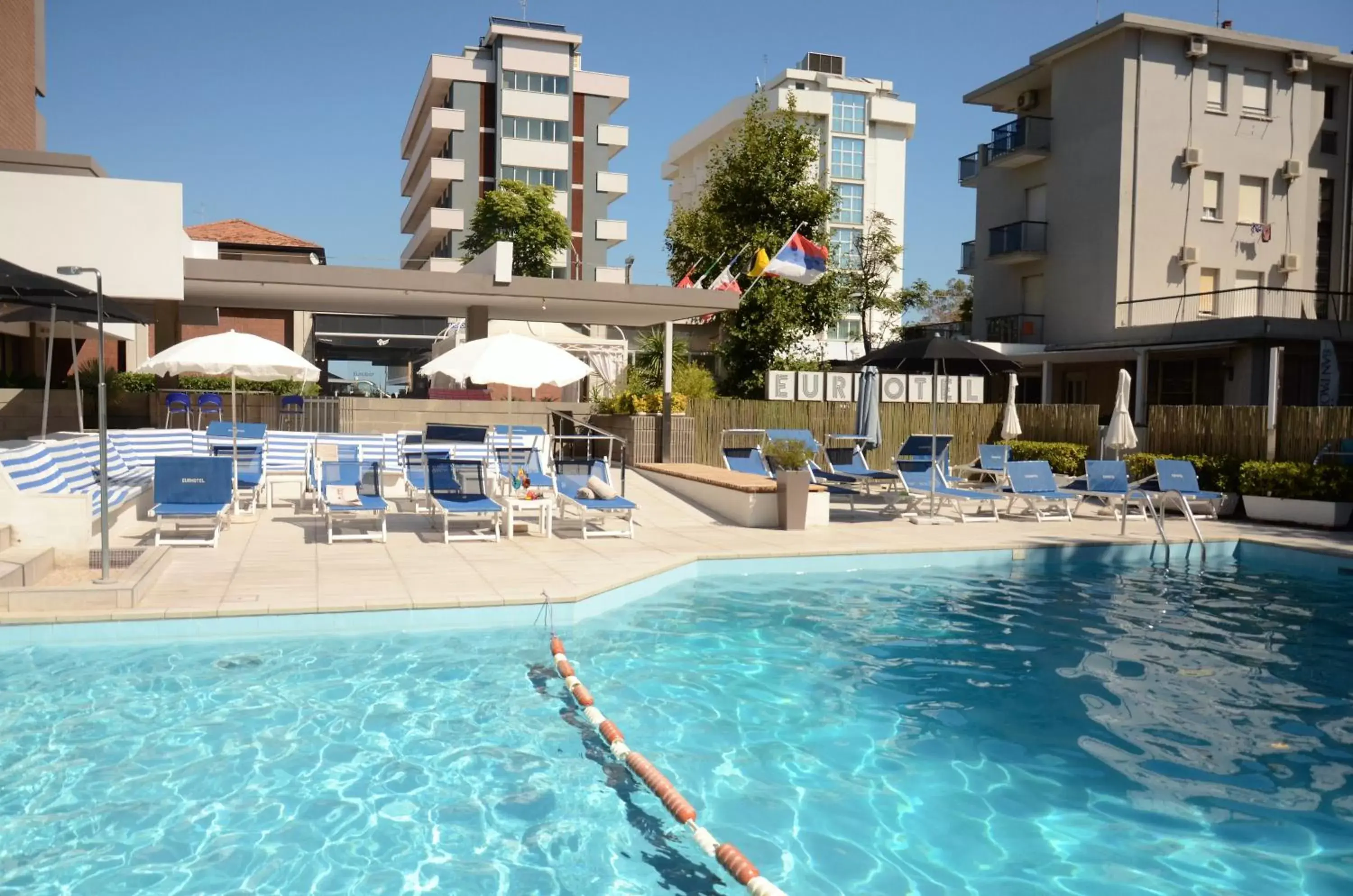 Children play ground, Swimming Pool in Eurhotel