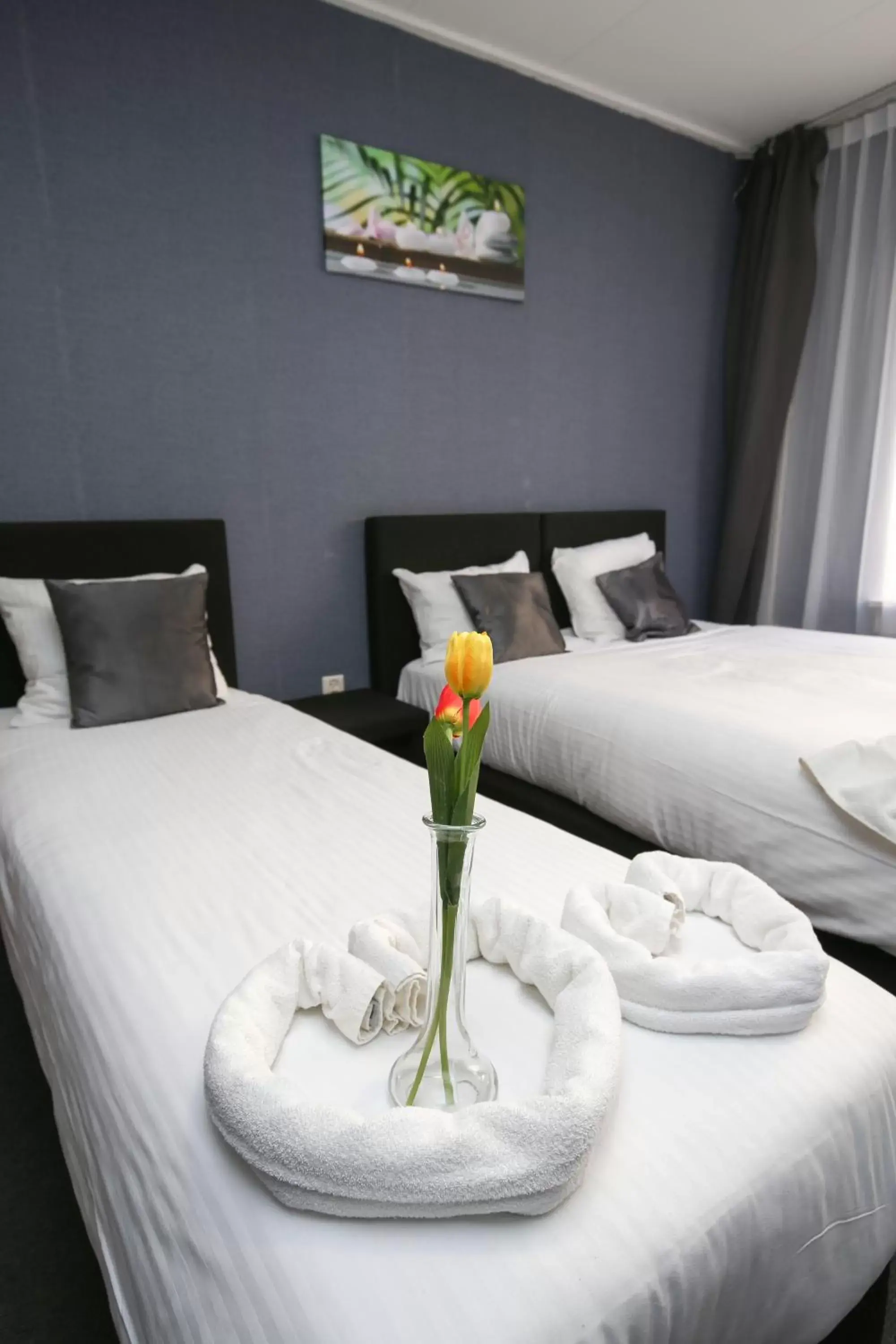 Bed in Hotel Flipper Amsterdam