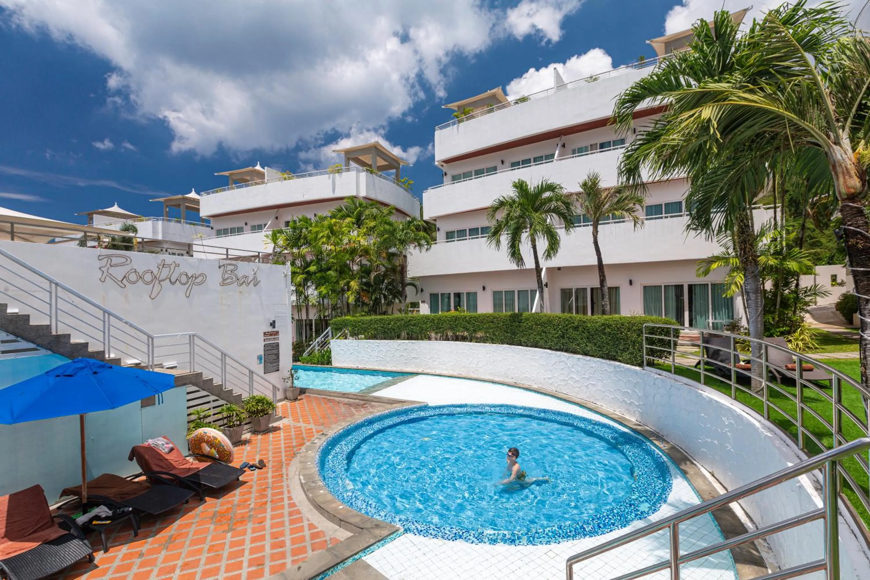 Swimming pool in Phunawa Resort Phuket Karon Beach - SHA Plus