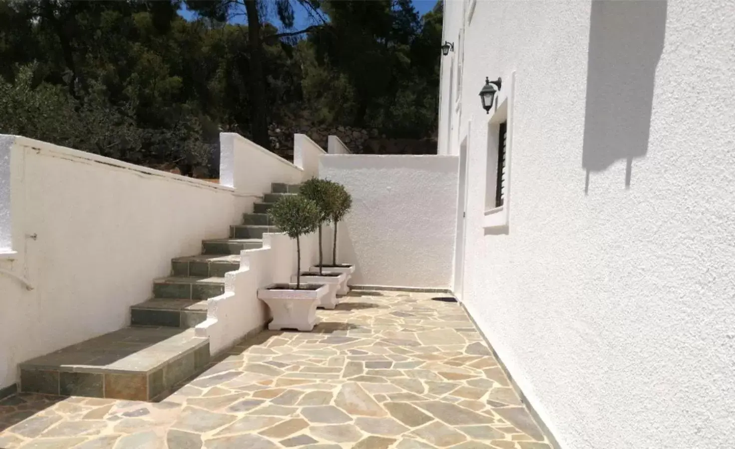 Patio, Balcony/Terrace in Pefkides Aegina Boutique Apartments