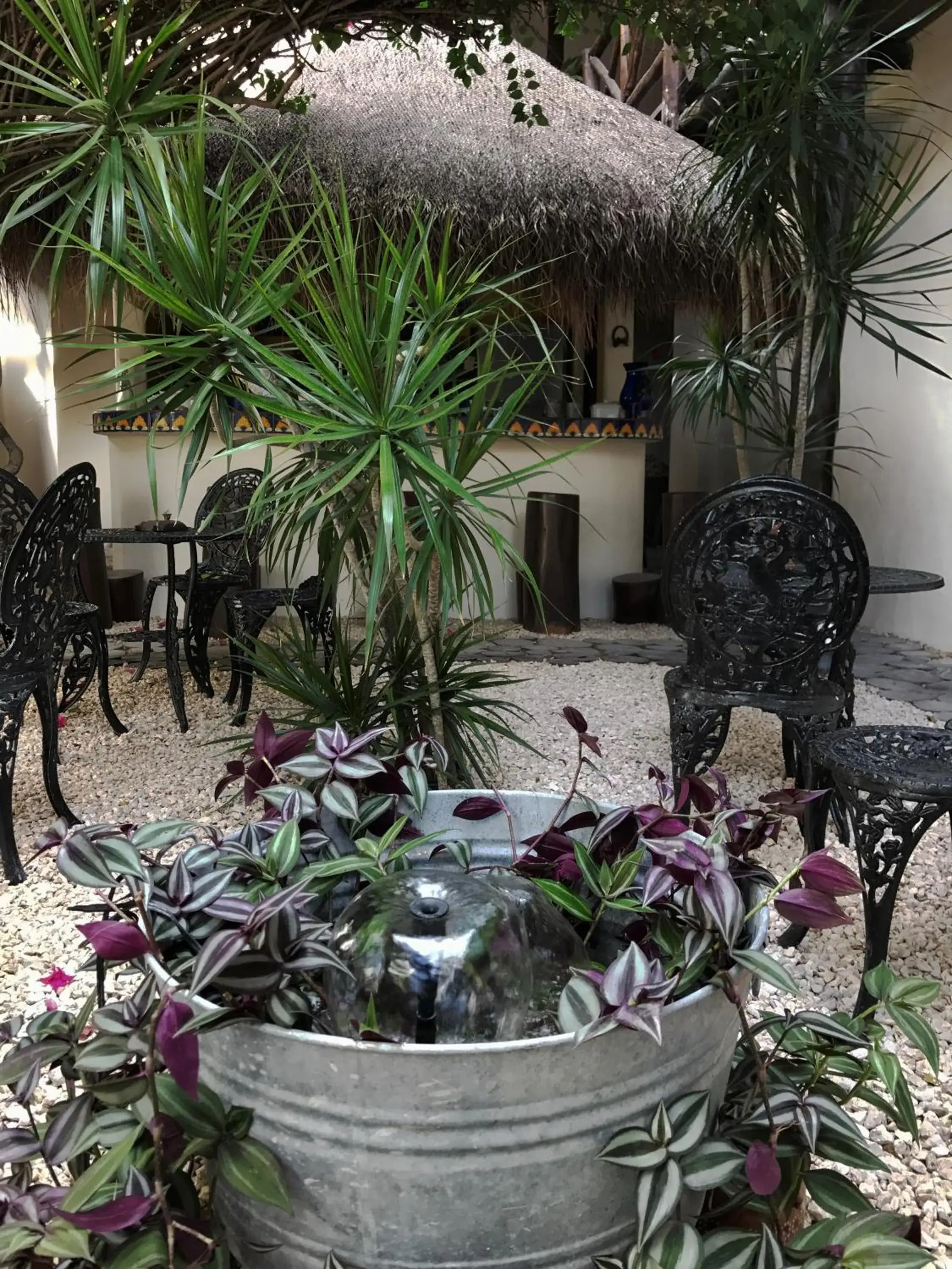 Patio in Lo Nuestro Petit Hotel Tulum