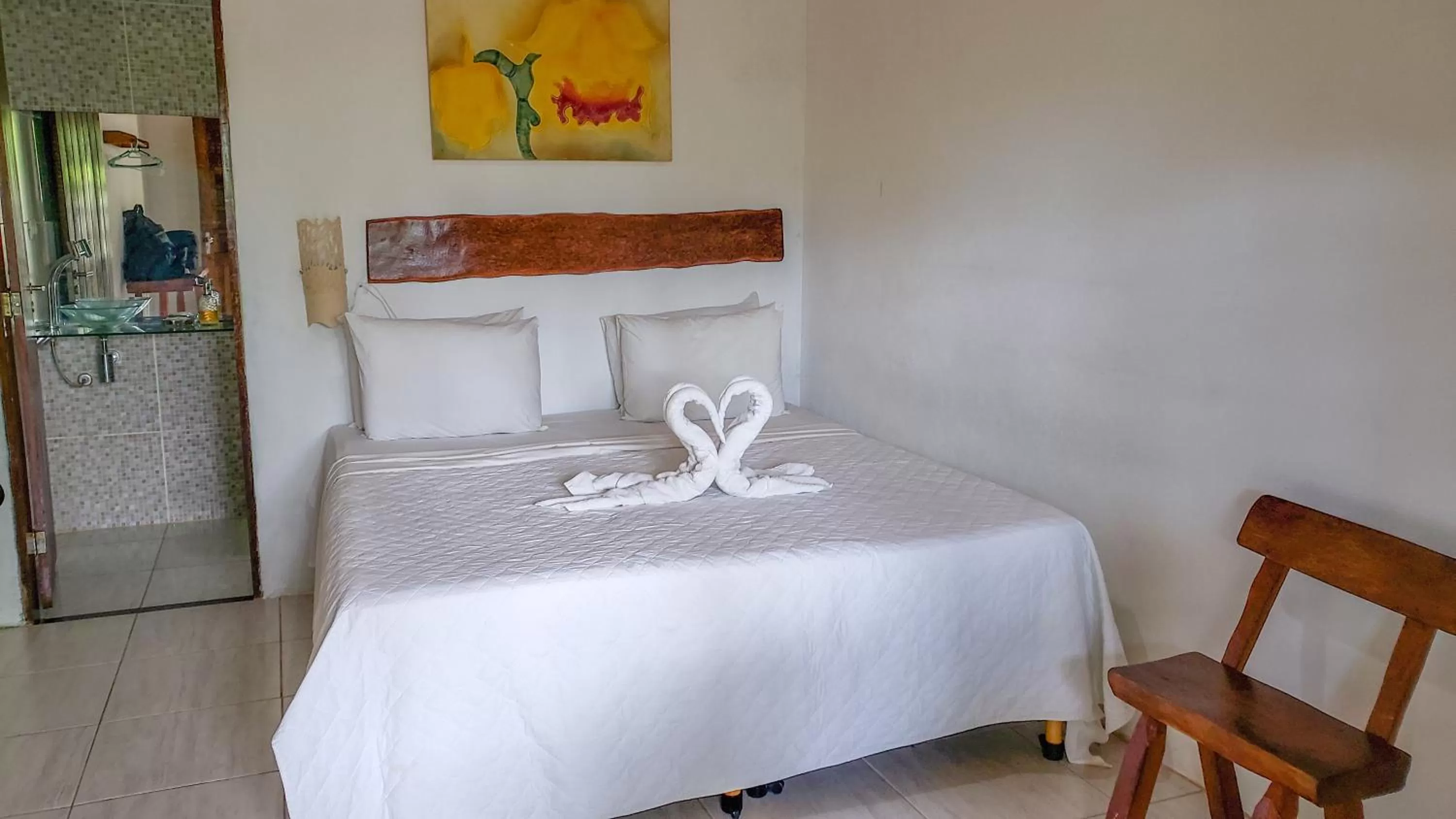 Bed in Pousada e Restaurante Encanto das Águas