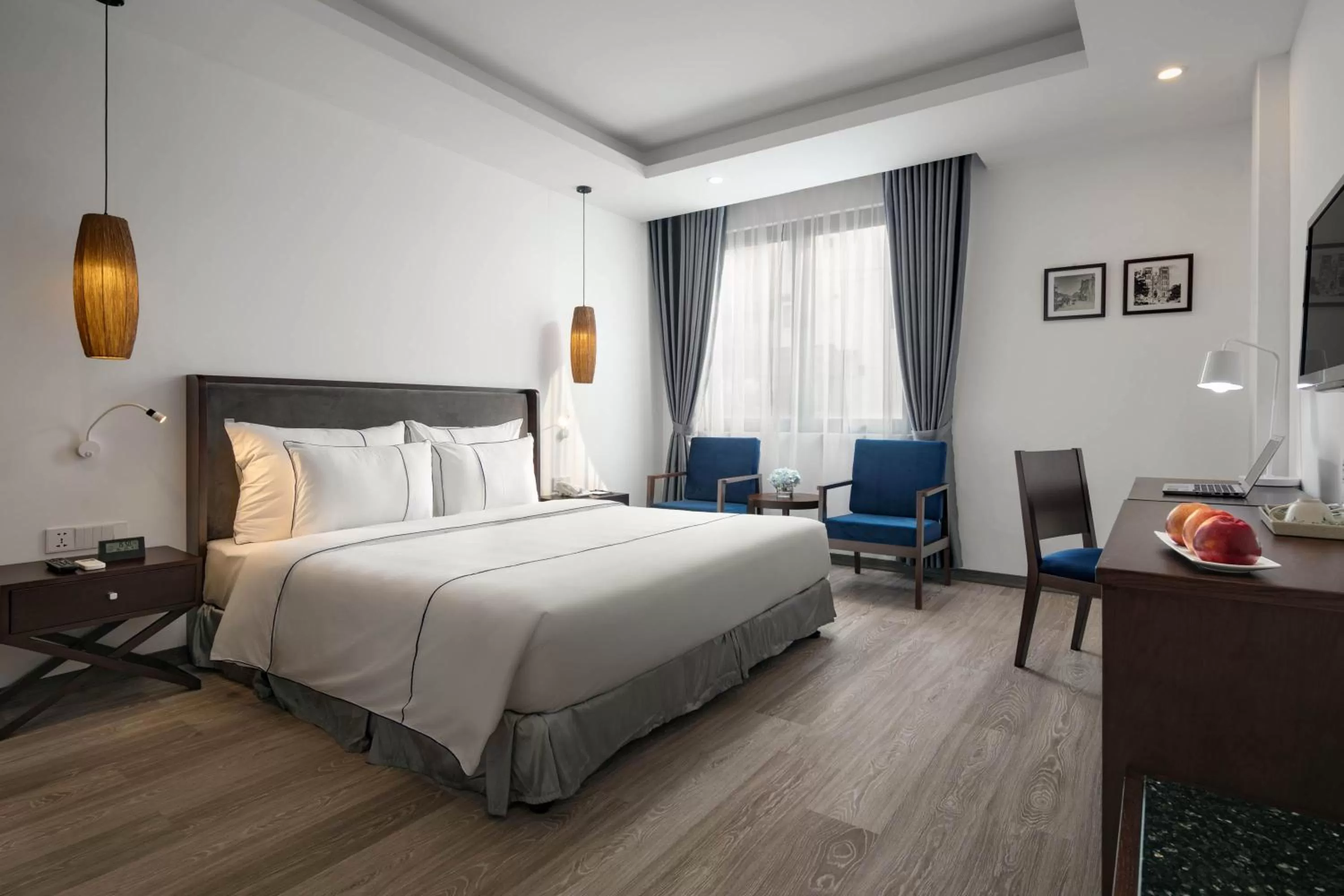 Decorative detail, Bed in Bonsella Hotel