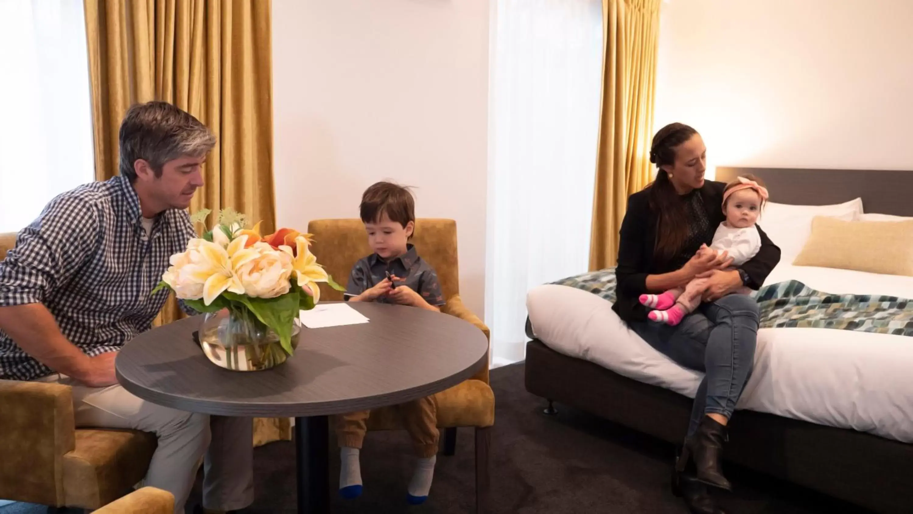 Family in Carnmore Hotel Takapuna