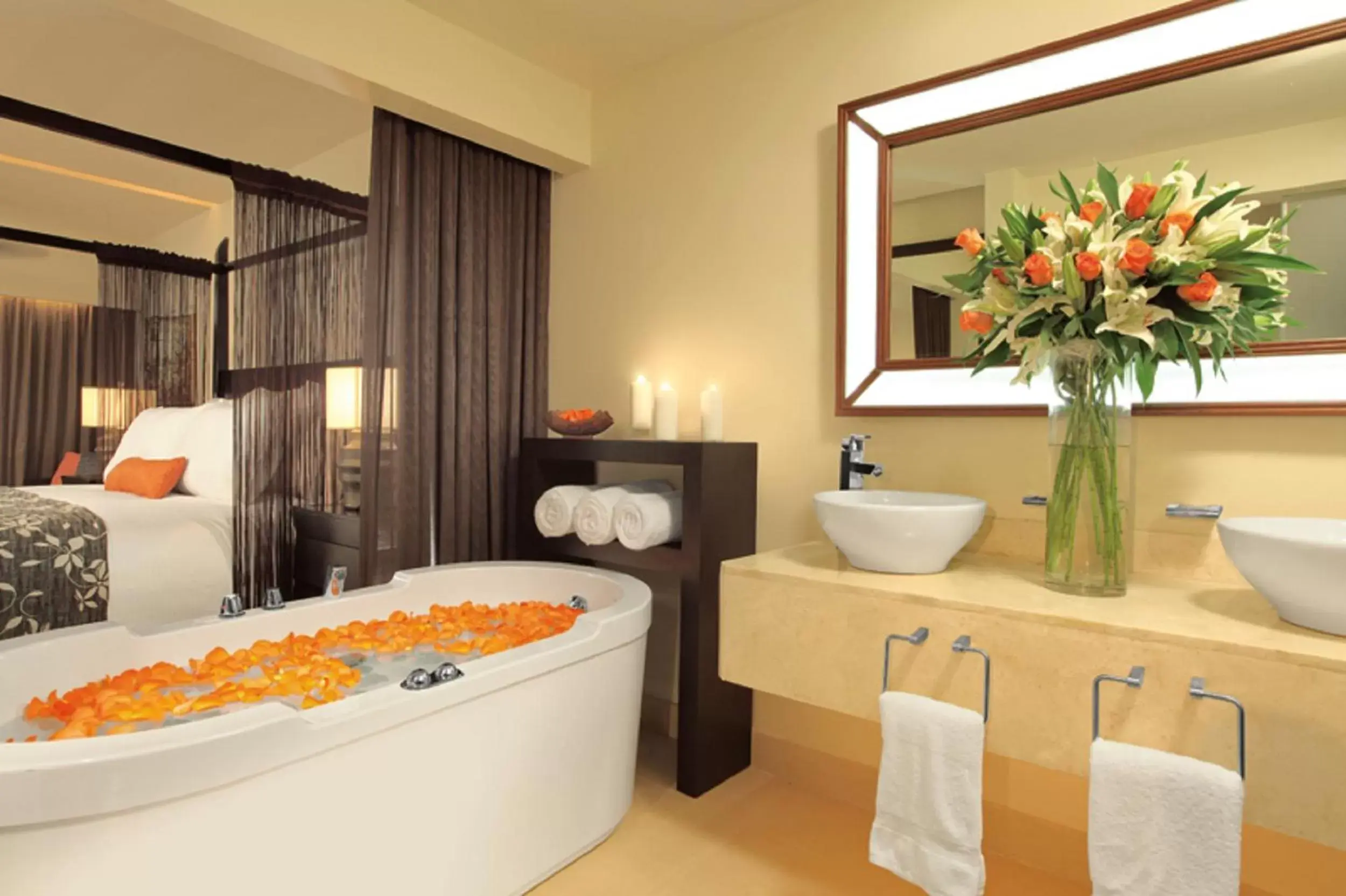 Bathroom in Secrets Wild Orchid Adults Only - All Inclusive Bathroom in Secrets Wild Orchid Adults Only - All Inclusive