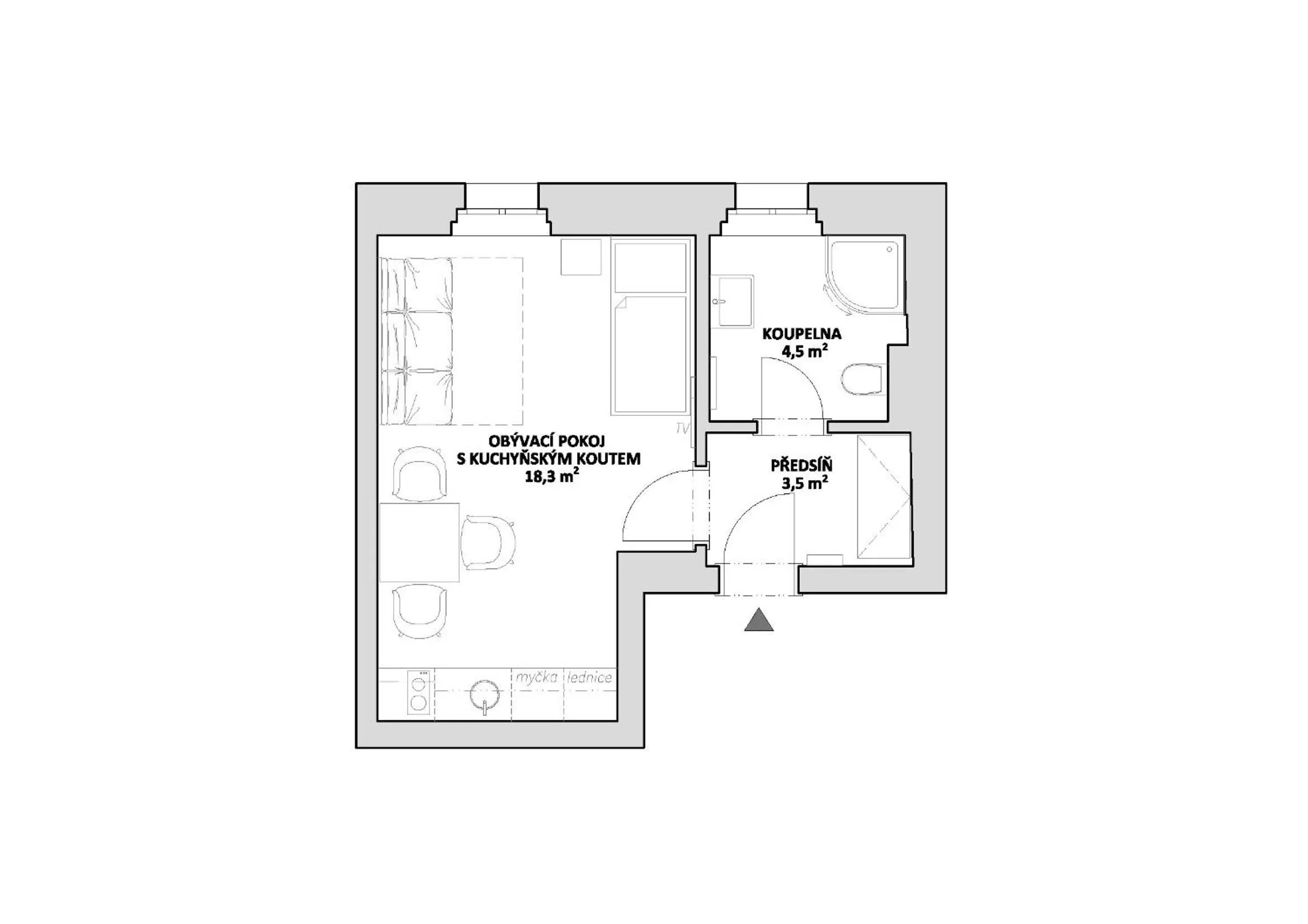 Floor plan in Vila Jáchymov