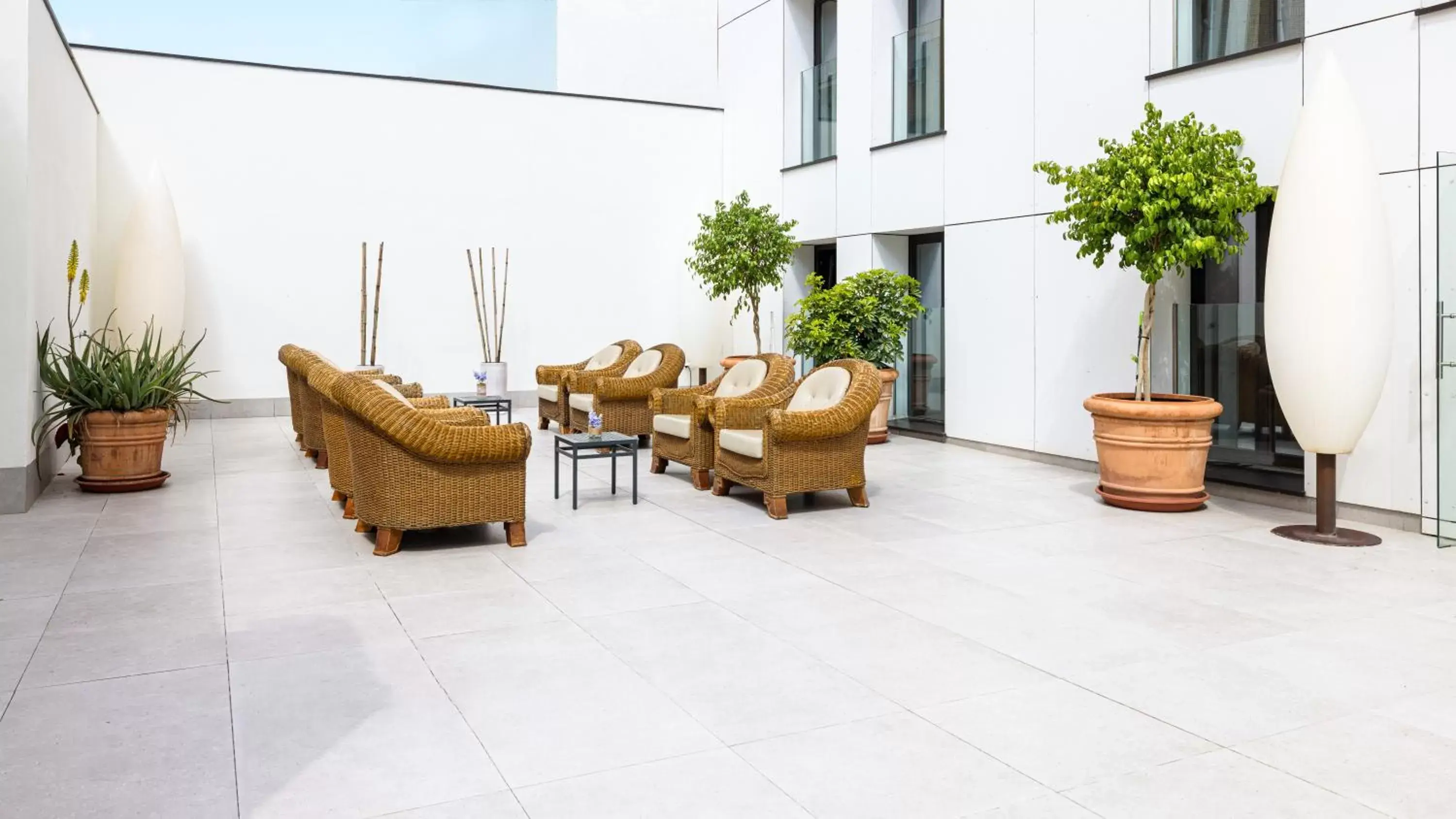 Patio in Hotel Virgen de los Reyes