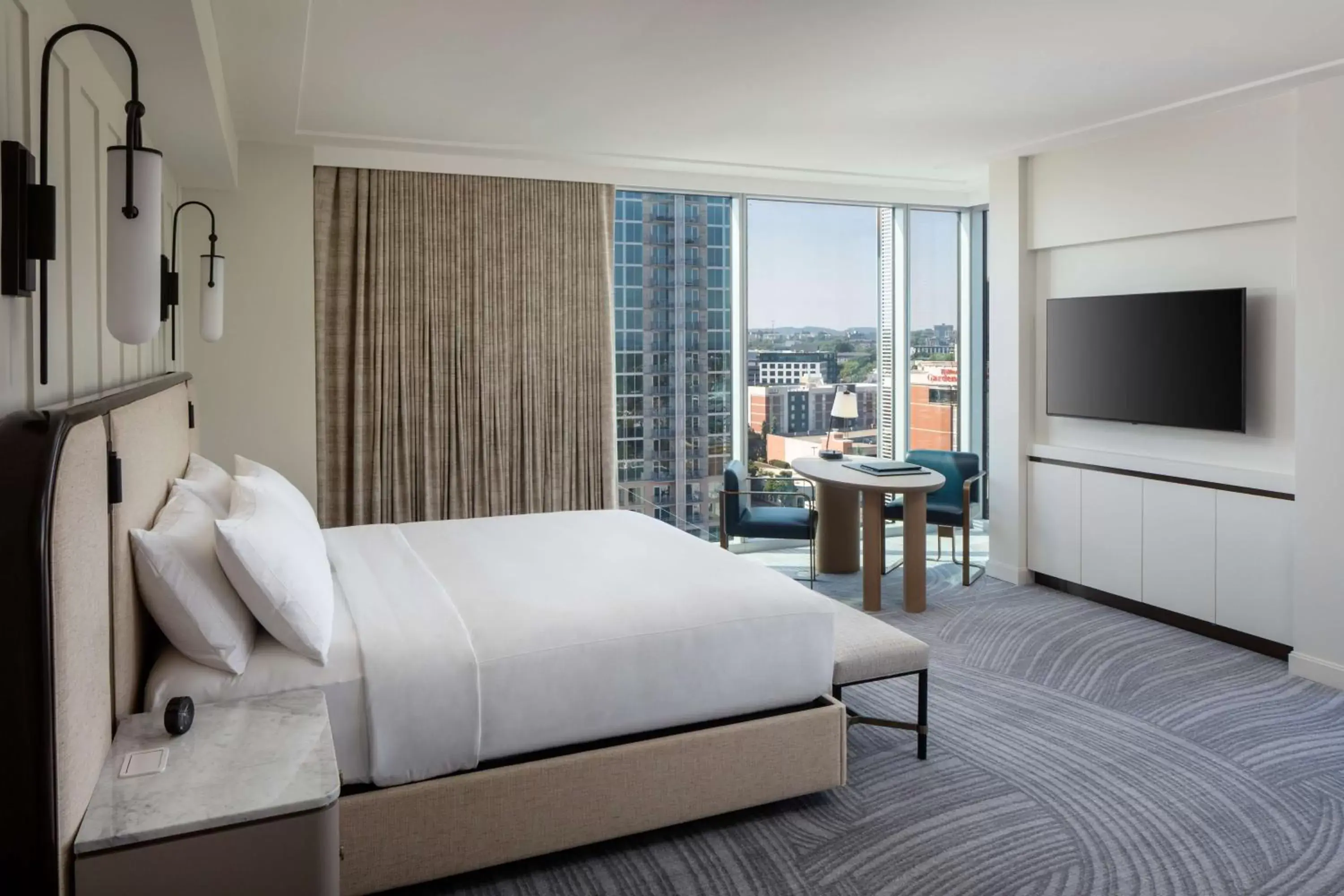 Corner King Room in Conrad Nashville Corner King Room in Conrad Nashville