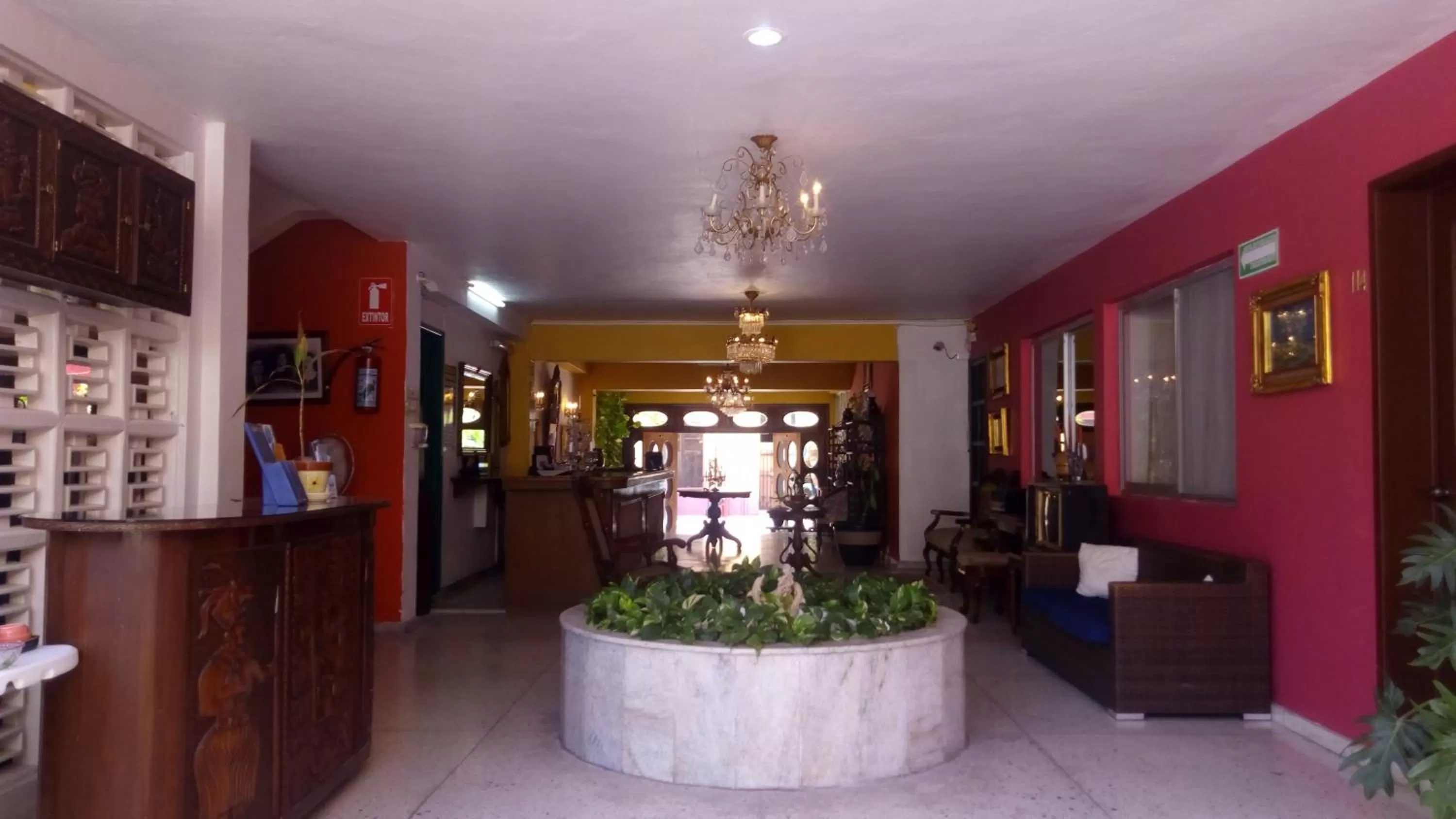 Lobby or reception in Hotel Mary Carmen
