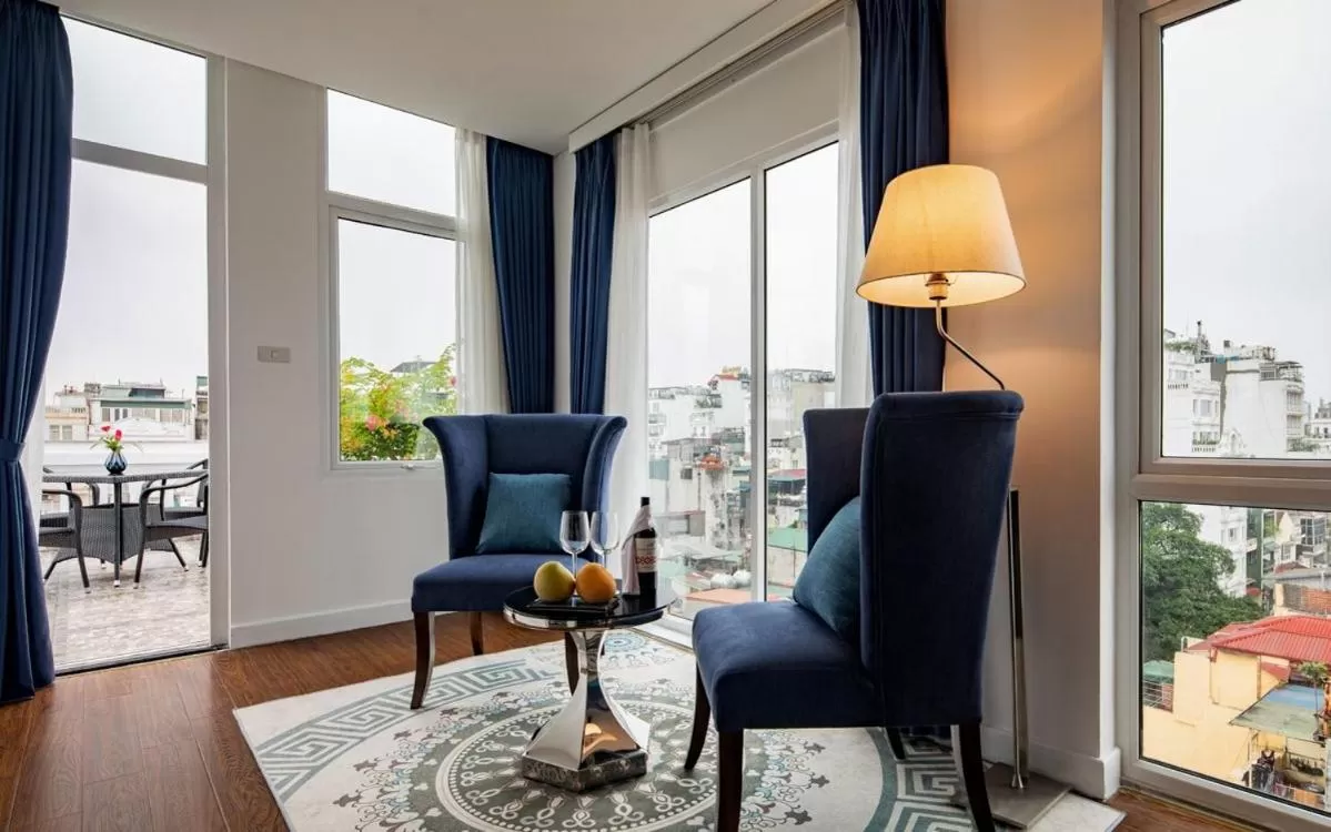 Seating Area in Victor Metropolis Hanoi Hotel & Rooftop Bar